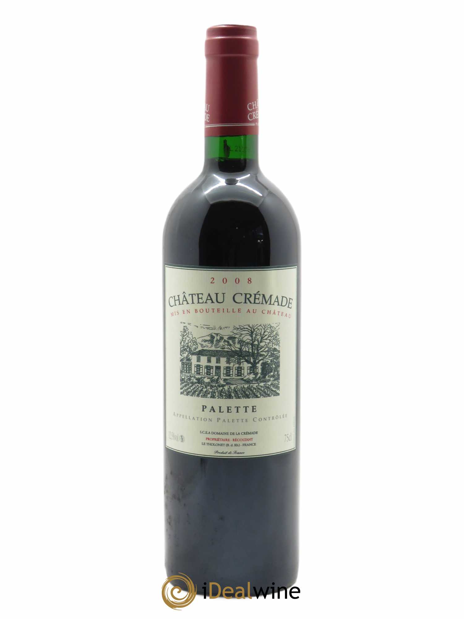 Palette Château Crémade Famille Baud Moquet (CBO à partir de 6 bts) 2008 - Lot de 1 bouteille - 0