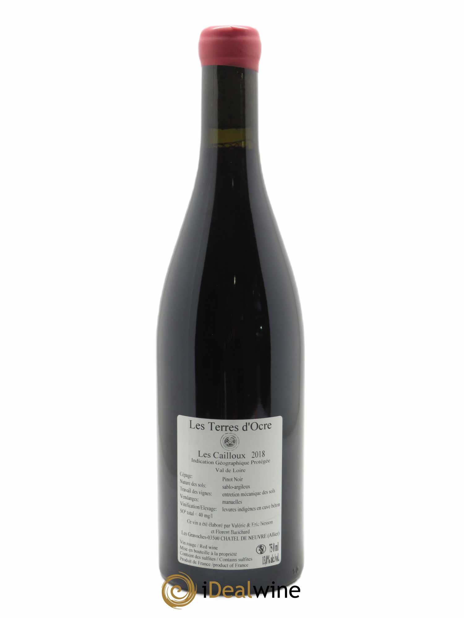 Vin de France Les Cailloux Les Terres d'Ocre 2018 - Lot de 1 bouteille - 1