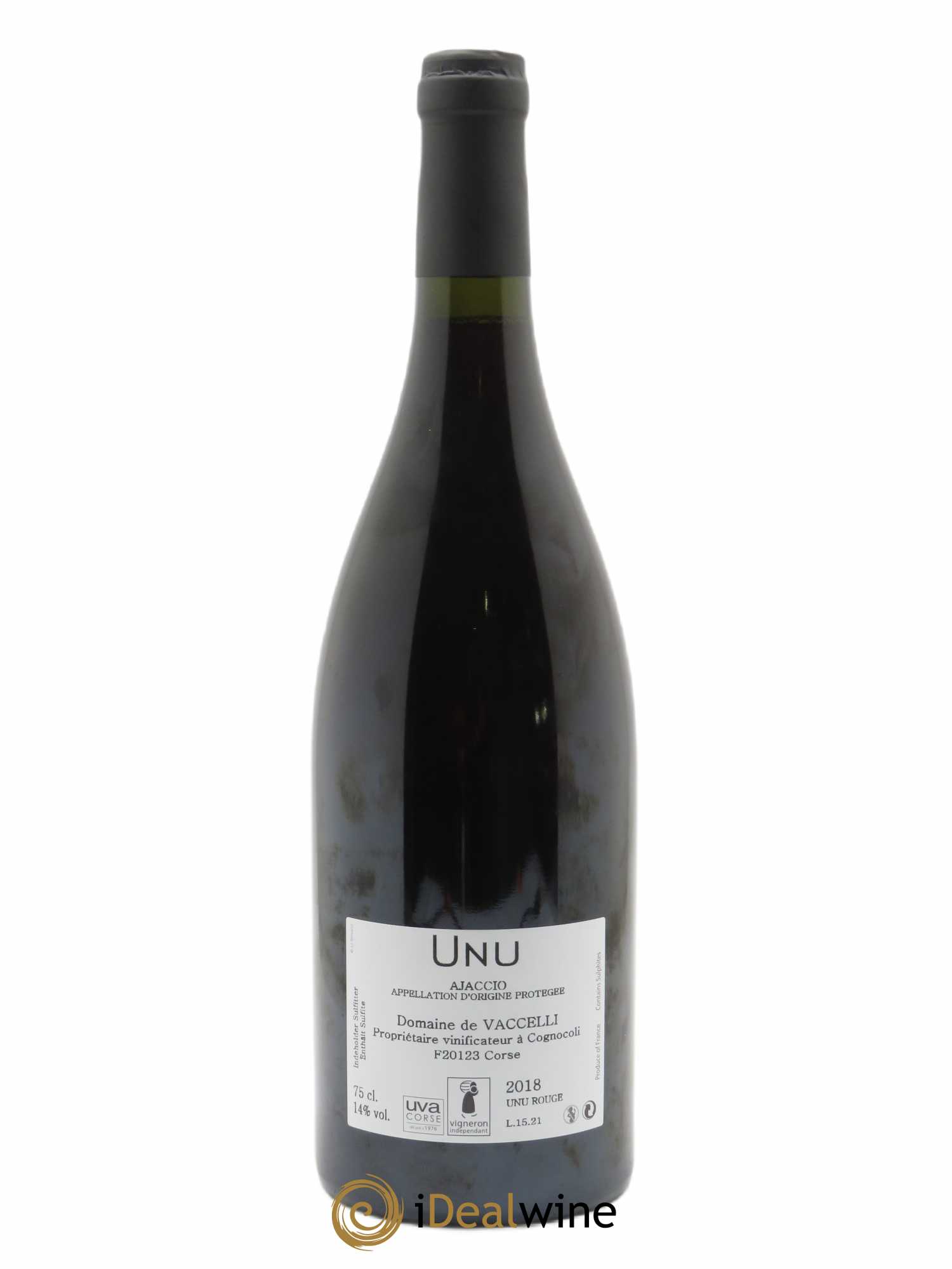 Ajaccio Unu Vaccelli 2018 - Lot de 1 bouteille - 1