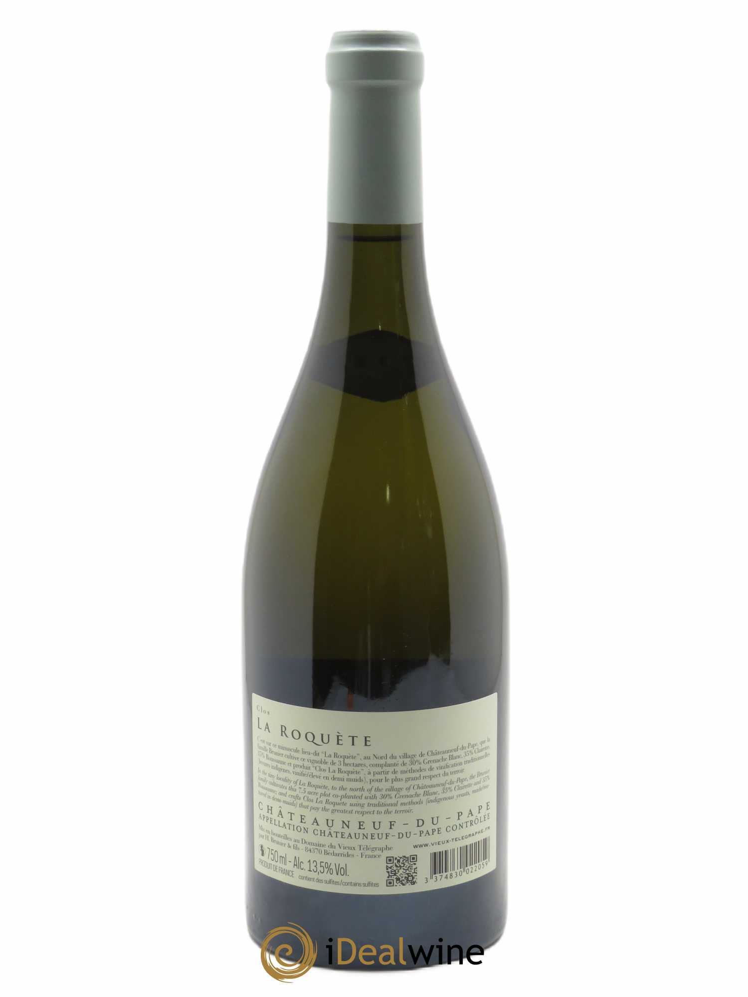 Châteauneuf-du-Pape Vieux Télégraphe (Domaine du) Clos La Roquète Vignobles Brunier 2018 - Lot de 1 bouteille - 1