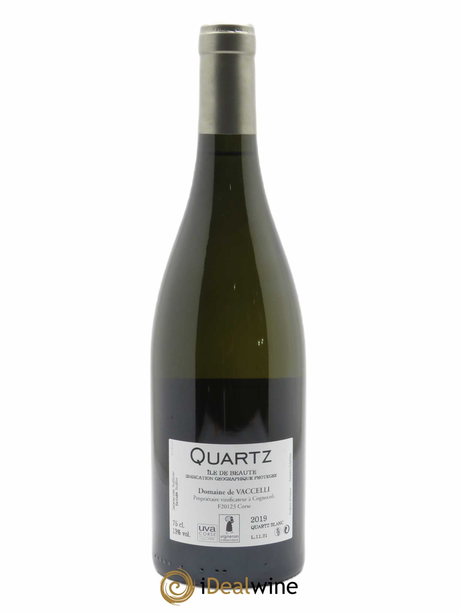 Ajaccio Quartz Vaccelli 2019 - Lot de 1 bouteille - 1