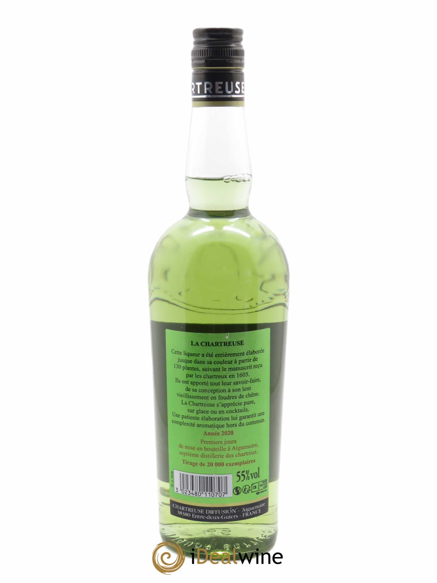 Chartreuse Premiers Jours De Mise En Bouteille À Aiguenoire Pères Chartreux (70cl) 2020 - Lot de 1 bouteille - 1