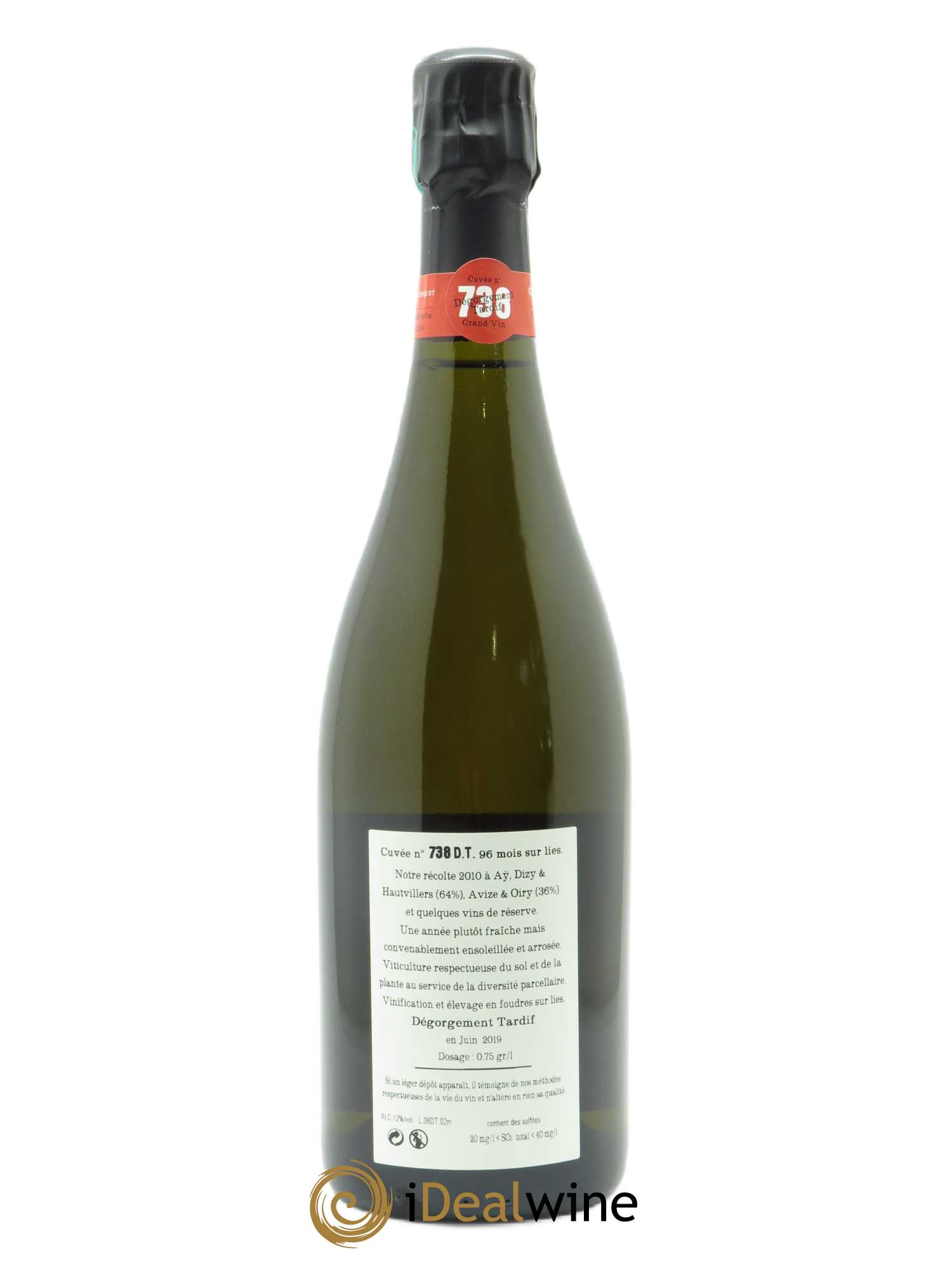 Cuvée 738 Dégorgement Tardif Extra-Brut Jacquesson - Lot de 1 bouteille - 1