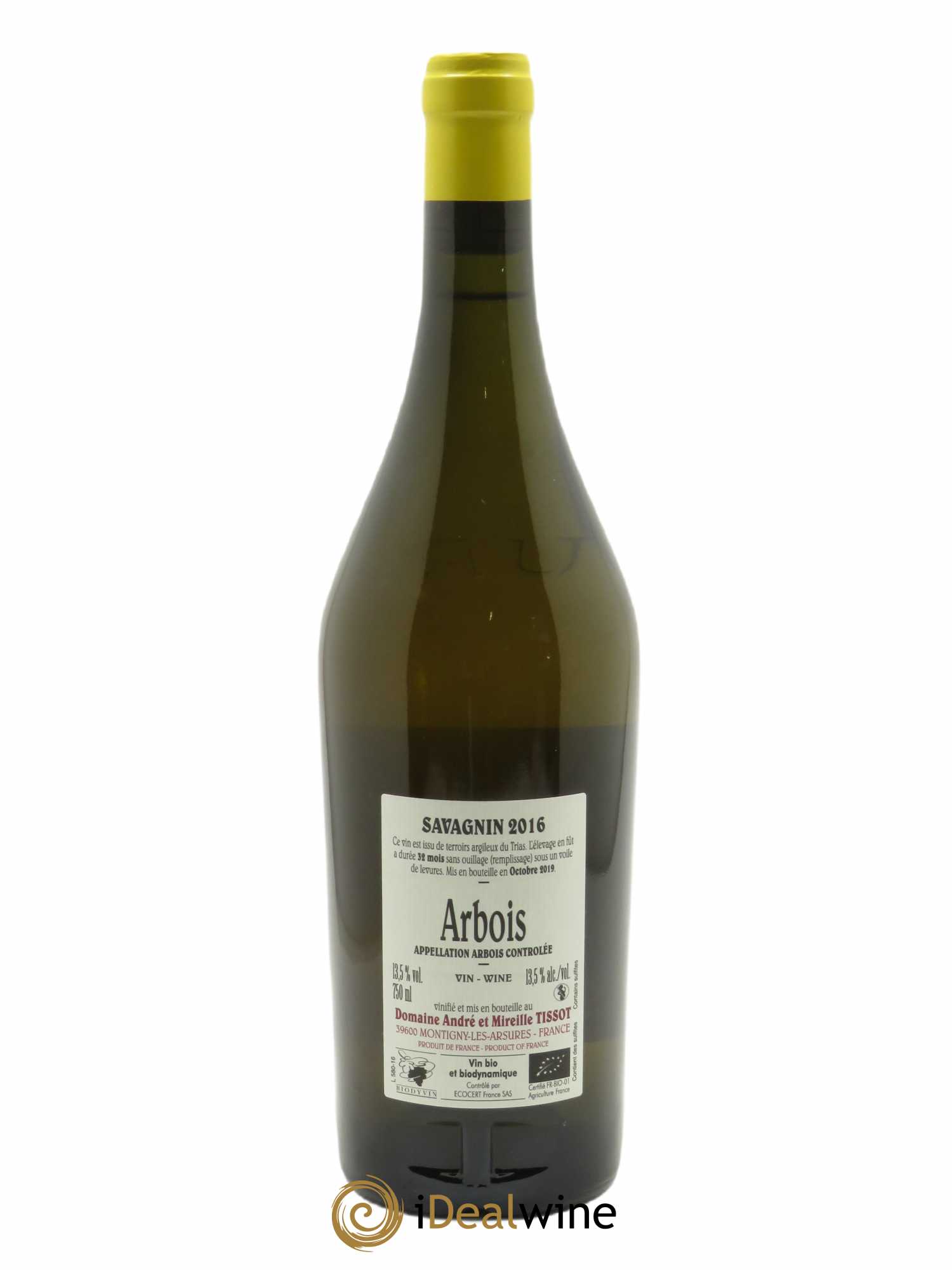 Arbois Savagnin Bénédicte et Stéphane Tissot 2016 - Lot de 1 bouteille - 1