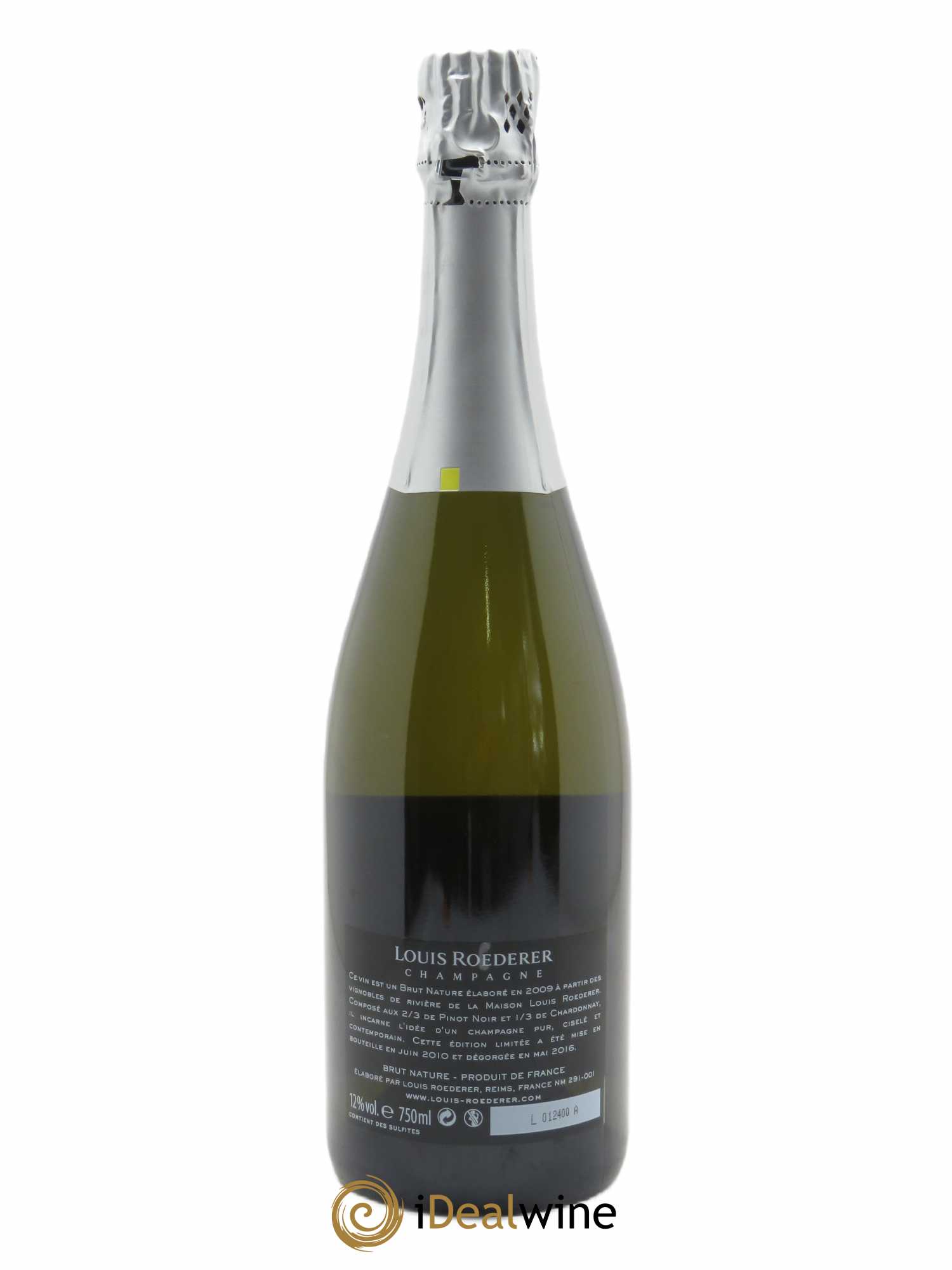 Edition limitée Starck Brut Nature Louis Roederer 2009 - Lot de 1 bouteille - 1