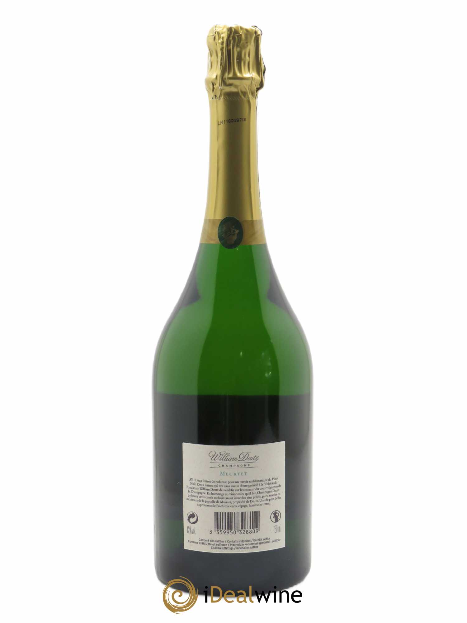 Hommage à William Deutz Meurtet Deutz 2012 - Lot de 1 bouteille - 1