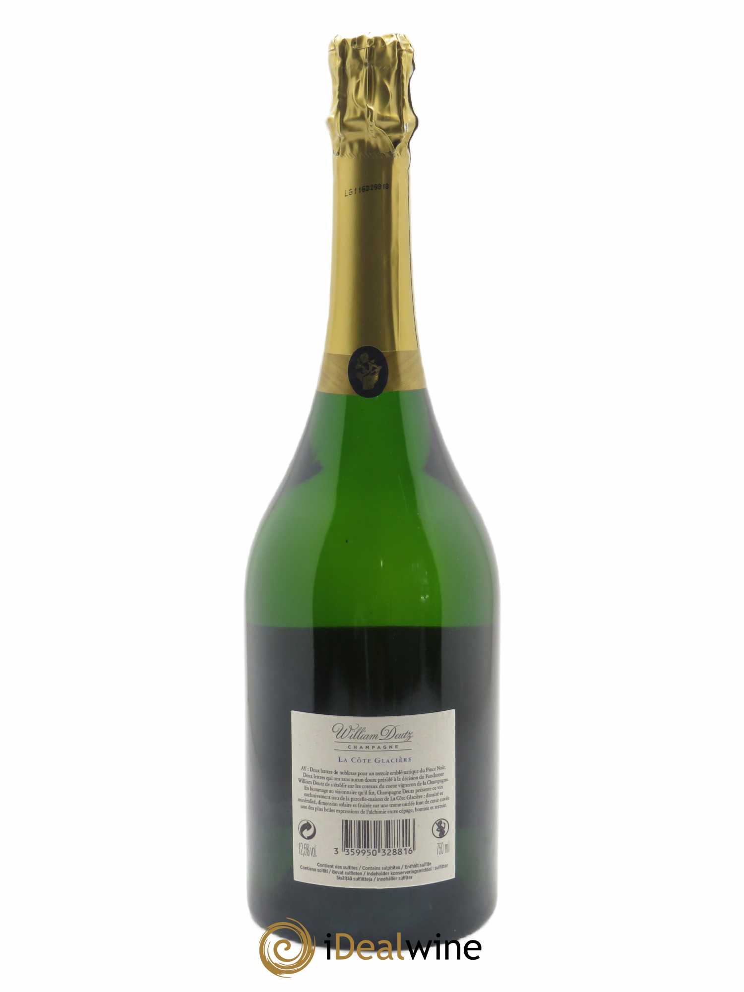 La Côte Glacière Brut Deutz 2012 - Lot de 1 bouteille - 1