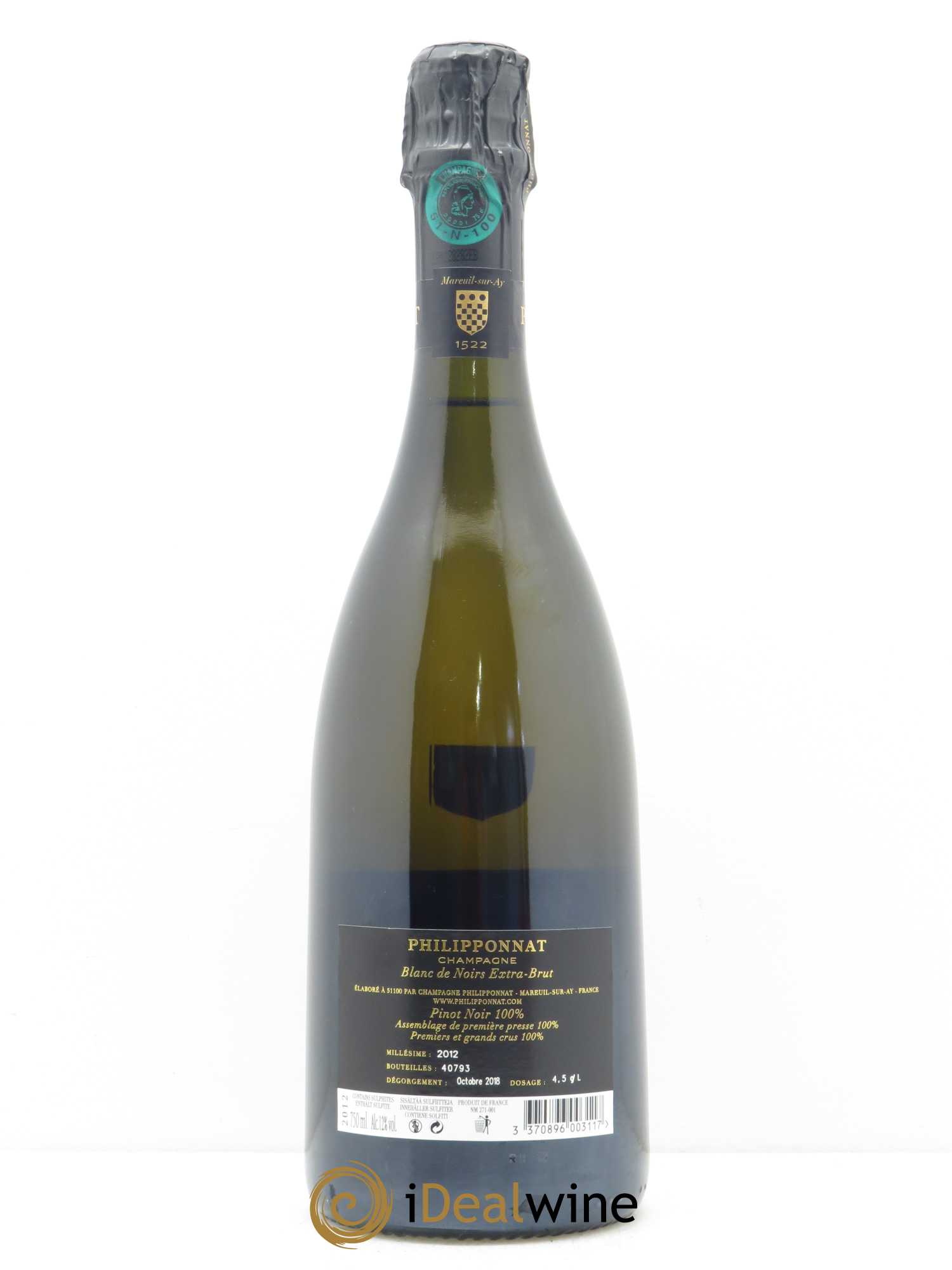 Blanc de Noirs Extra-Brut Philipponnat  2012 - Posten von 1 Flasche - 1