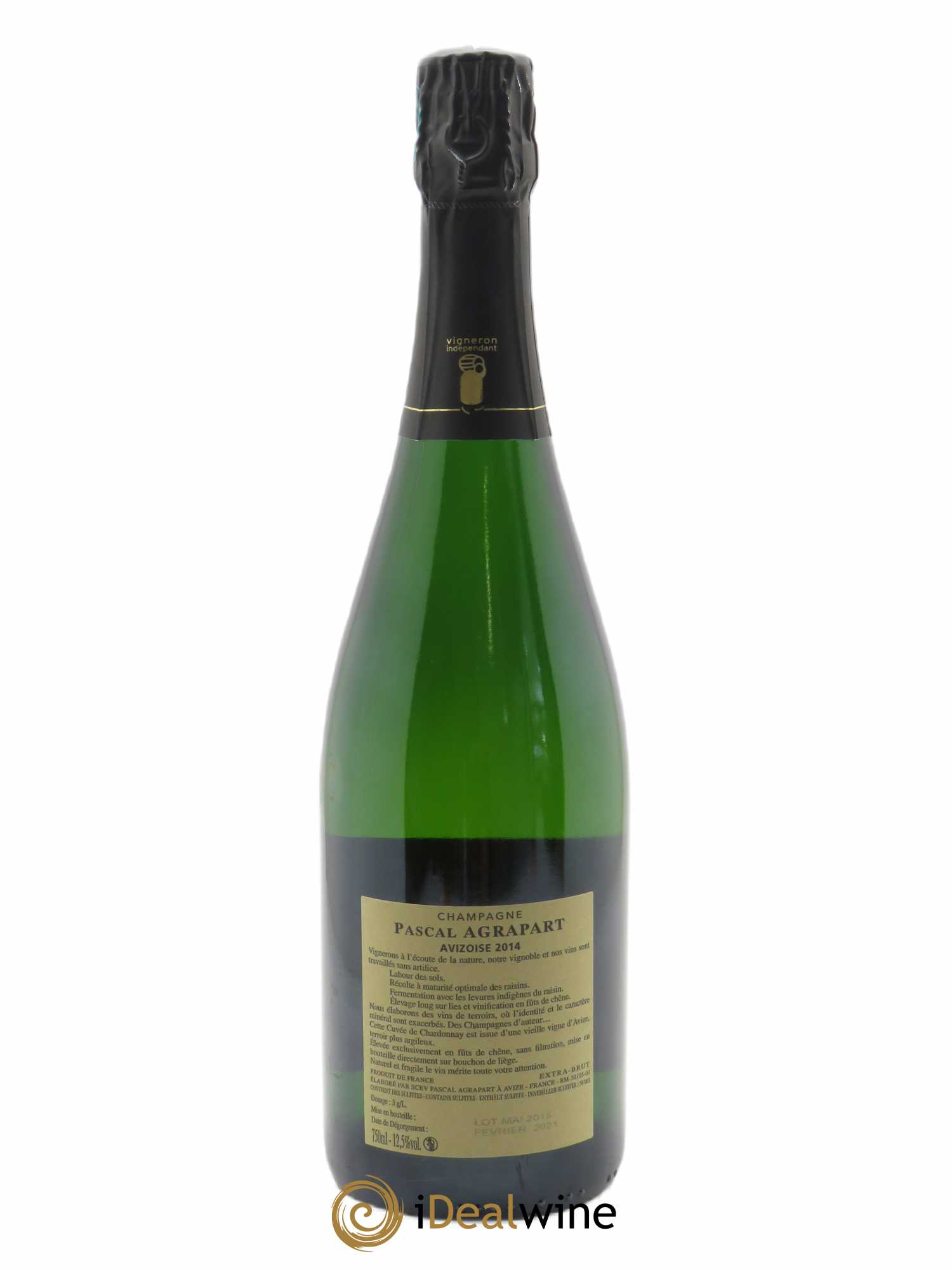 Avizoise Blanc de Blancs Brut Nature Pascal Agrapart 2014 - Lot de 1 bouteille - 1