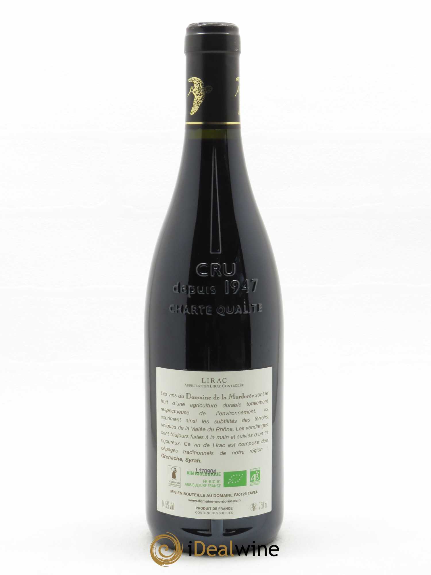 Lirac La Dame Rousse La Mordorée (Domaine de) 2015 - Lot de 1 bouteille - 1