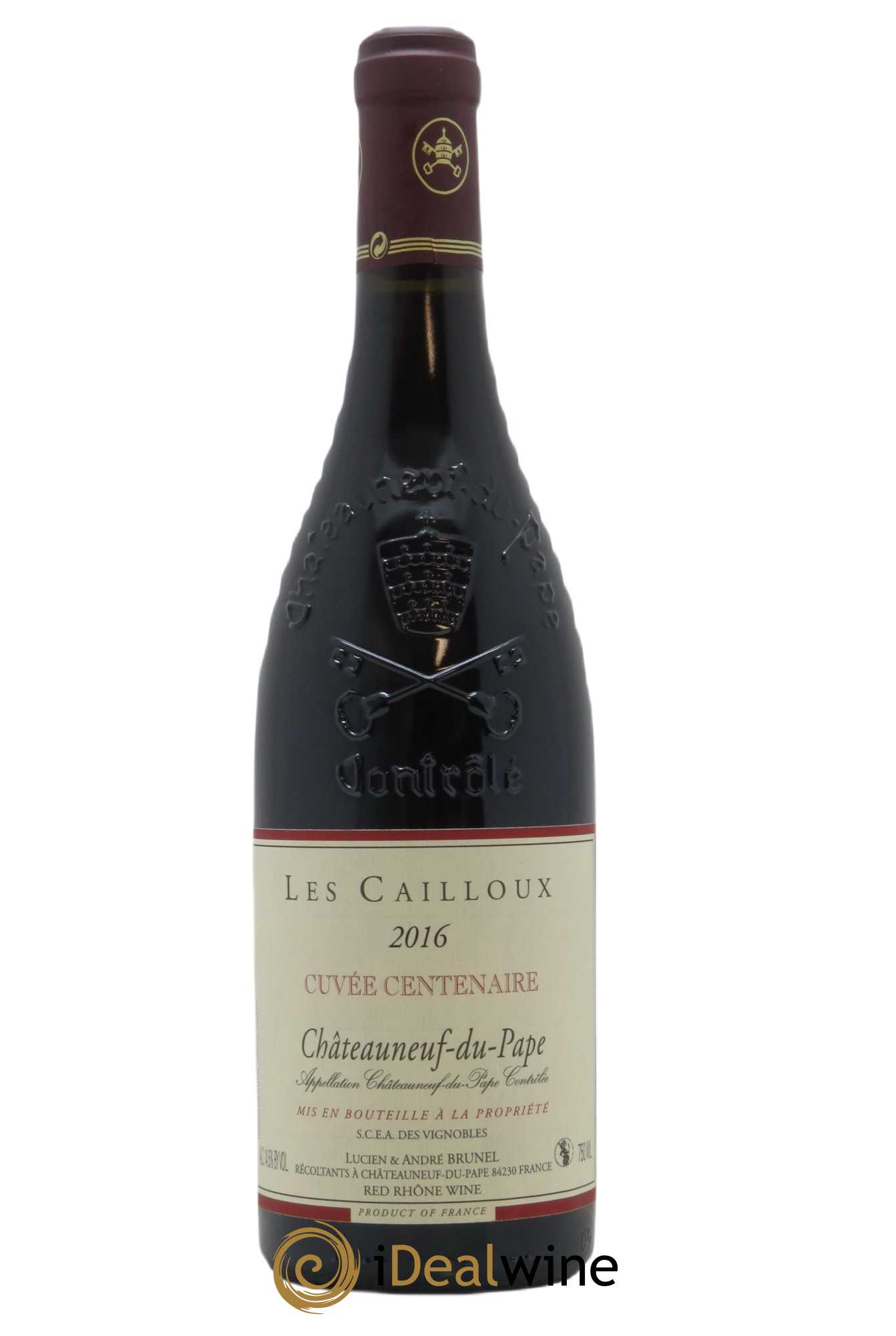 Châteauneuf-du-Pape Les Cailloux Cuvée Centenaire André Brunel 2016 - Lot de 1 bouteille - 0