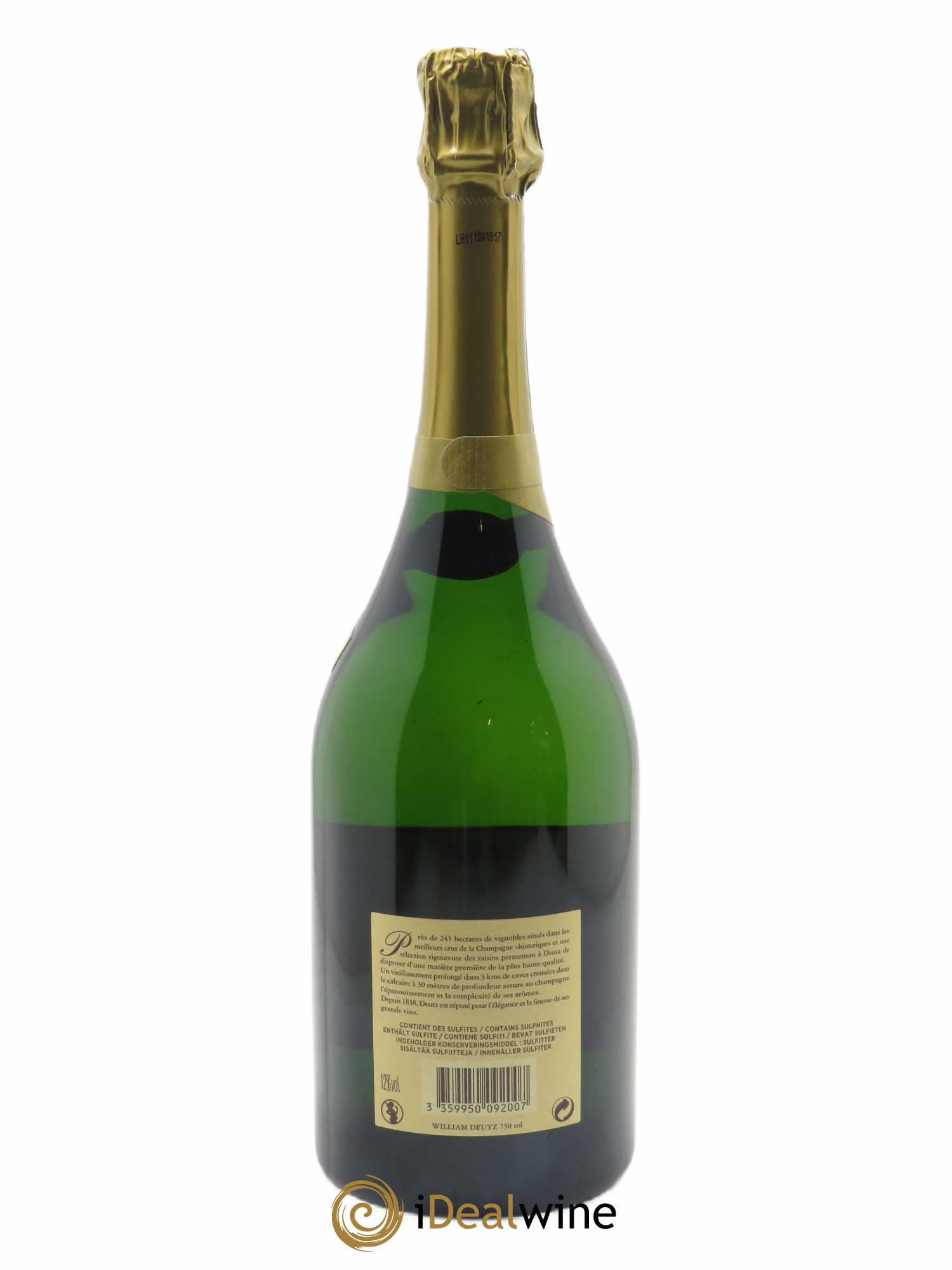 Cuvée William Deutz Deutz 2007 - Lot de 1 bouteille - 1