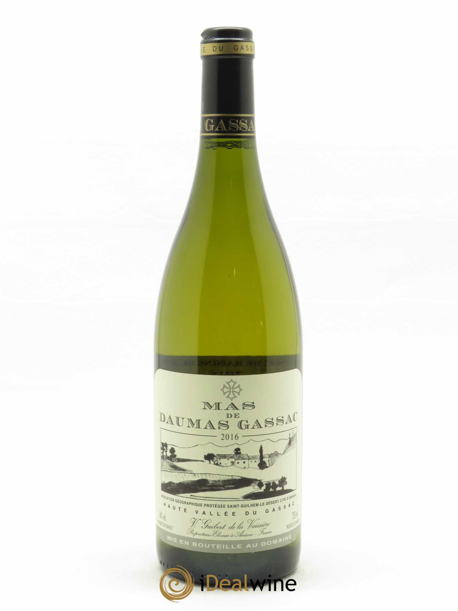 Saint-Guilhem-le-Désert - Cité d'Aniane Mas Daumas Gassac Famille Guibert de La Vaissière 2016 - Lot de 1 bouteille - 0