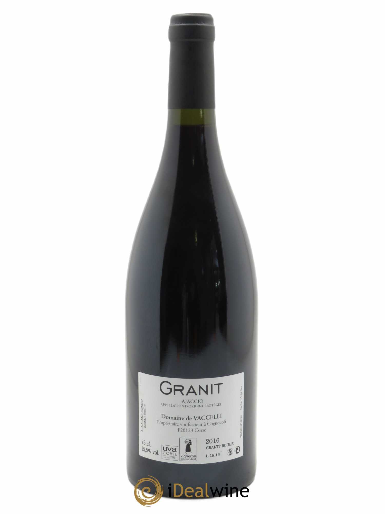 Ajaccio Granit Vaccelli 2016 - Lot de 1 bouteille - 1