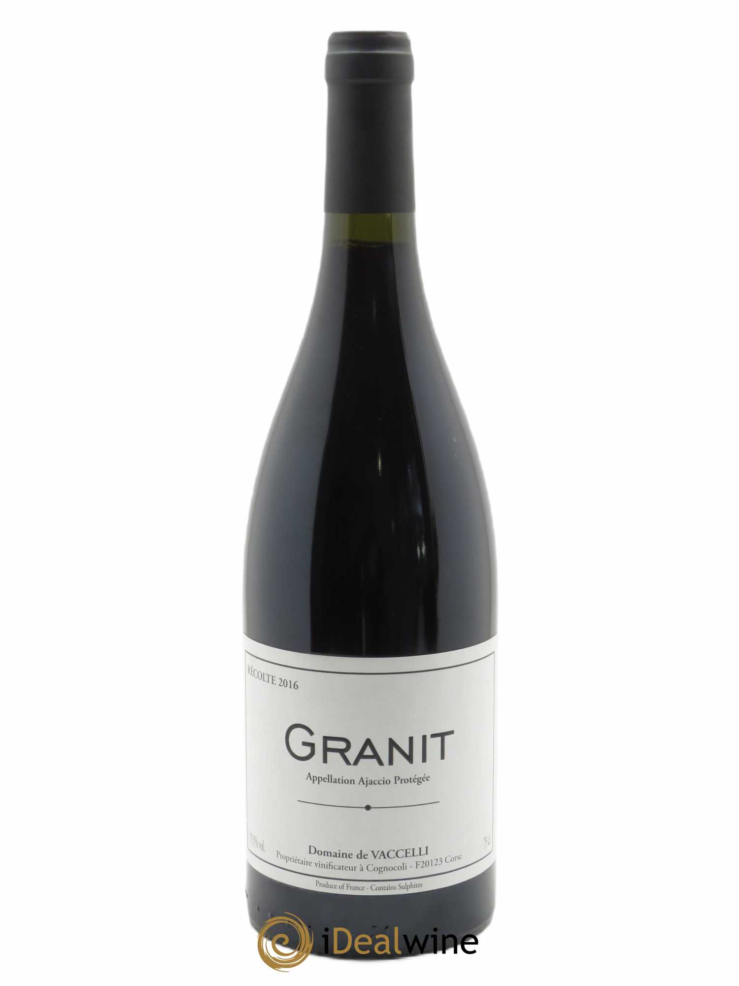 Ajaccio Granit Vaccelli 2016 - Lot de 1 bouteille - 0