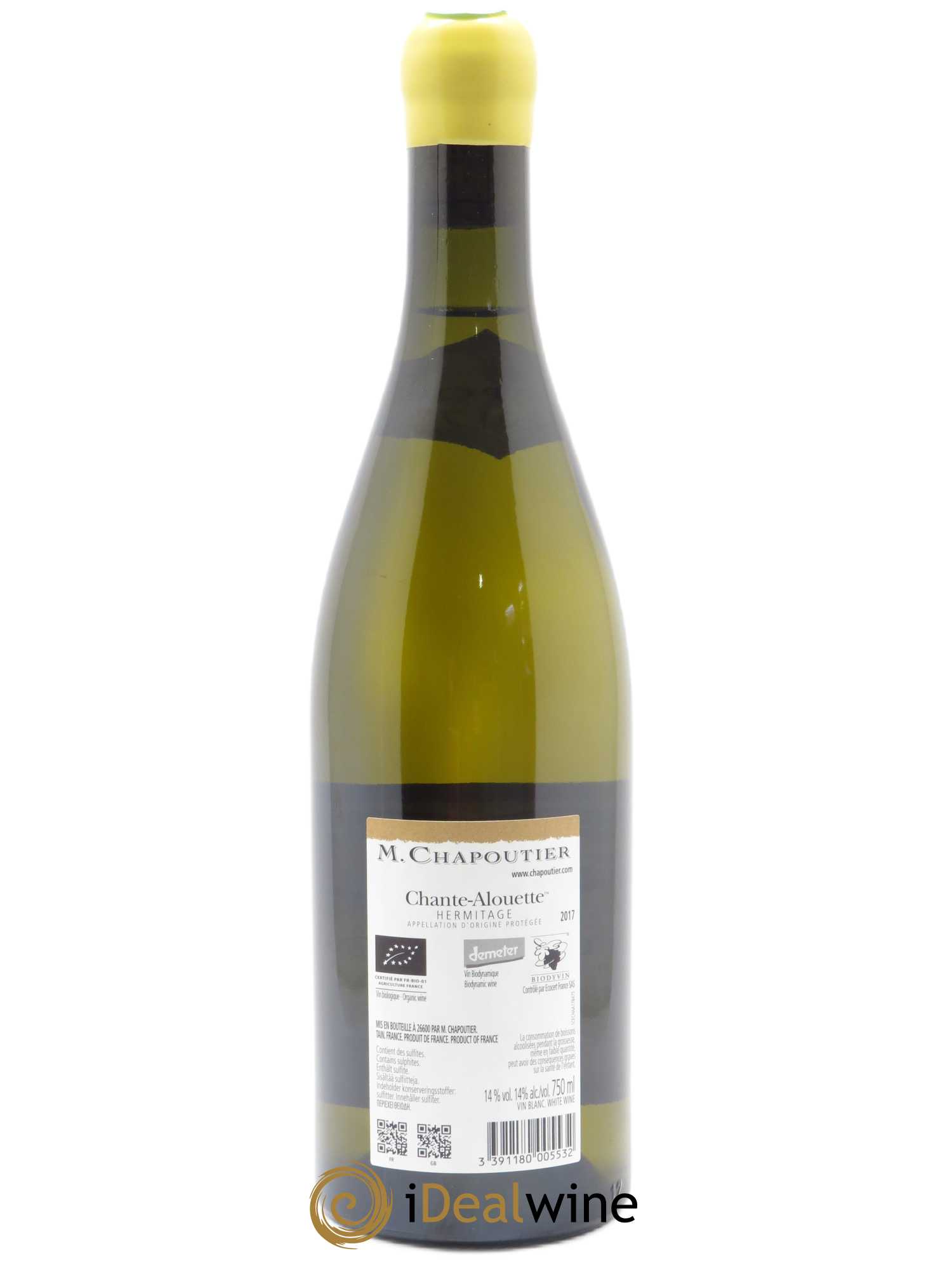 Hermitage Chante Alouette Chapoutier 2017 - Lot de 1 bouteille - 1