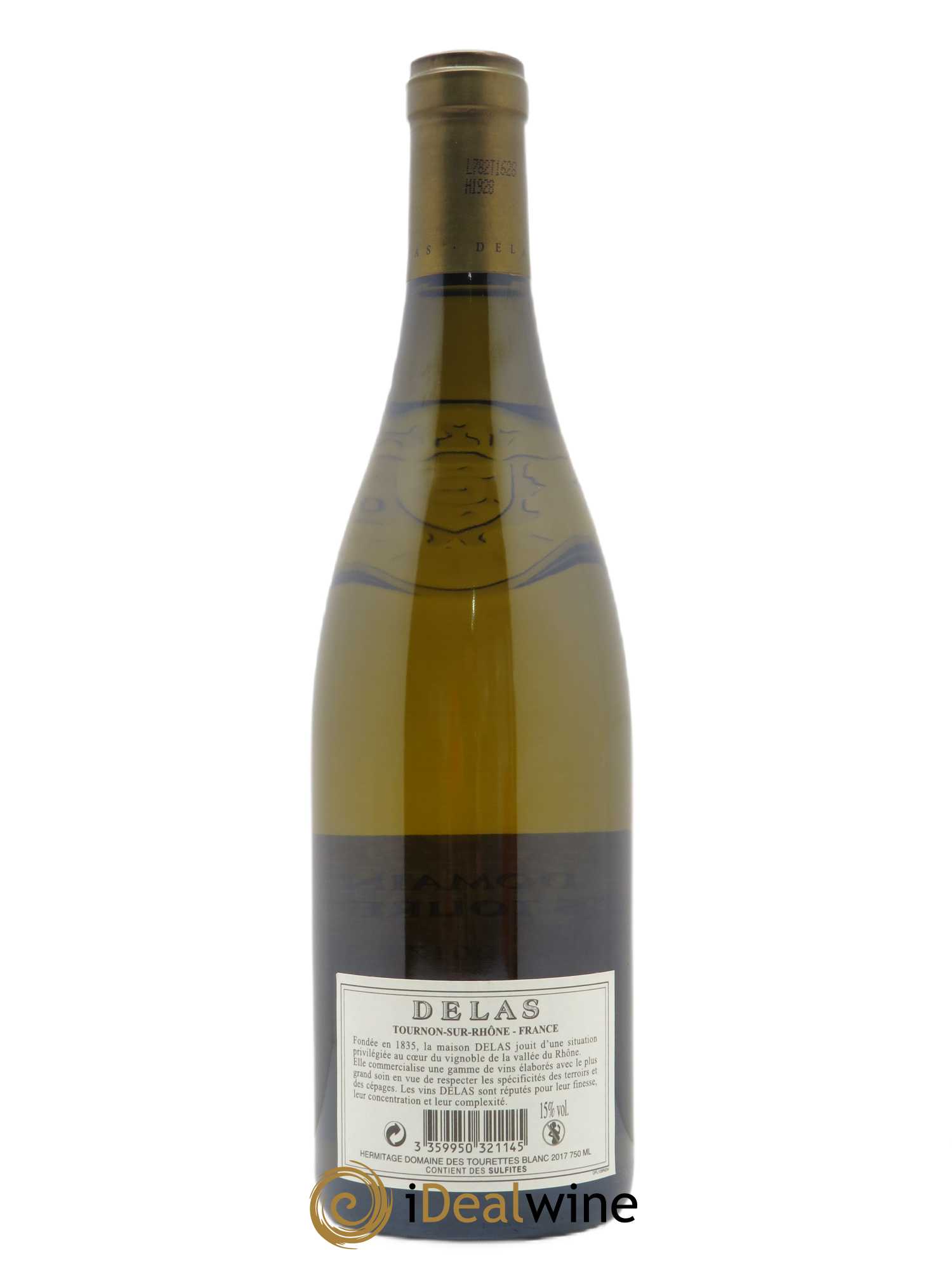 Hermitage Domaine des Tourettes Delas Frères 2017 - Lot de 1 bouteille - 1