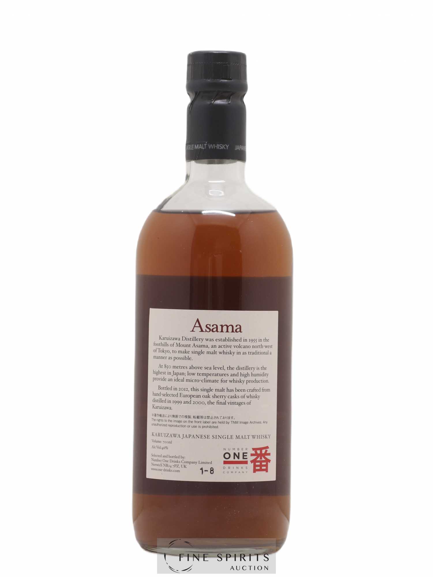 Asama Number One Drinks Karuizawa 1999 - 2000 bottled 2012 - Lot de 1 bouteille - 1