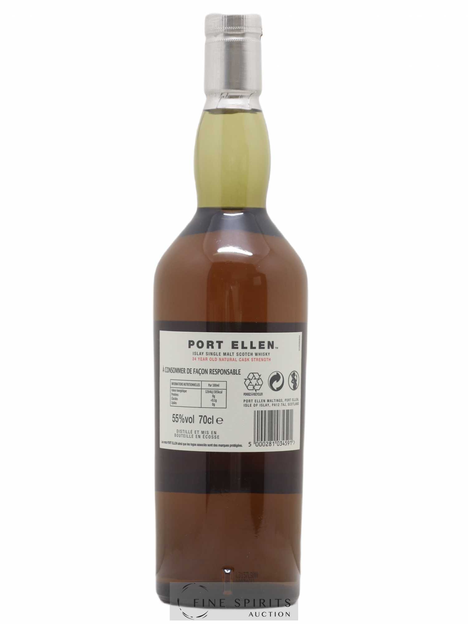 Port Ellen 34 years 1978 Of. 13th Release Natural Cask Strength - One of 2958 - bottled 2013 Limited Edition - Lot de 1 bouteille - 2