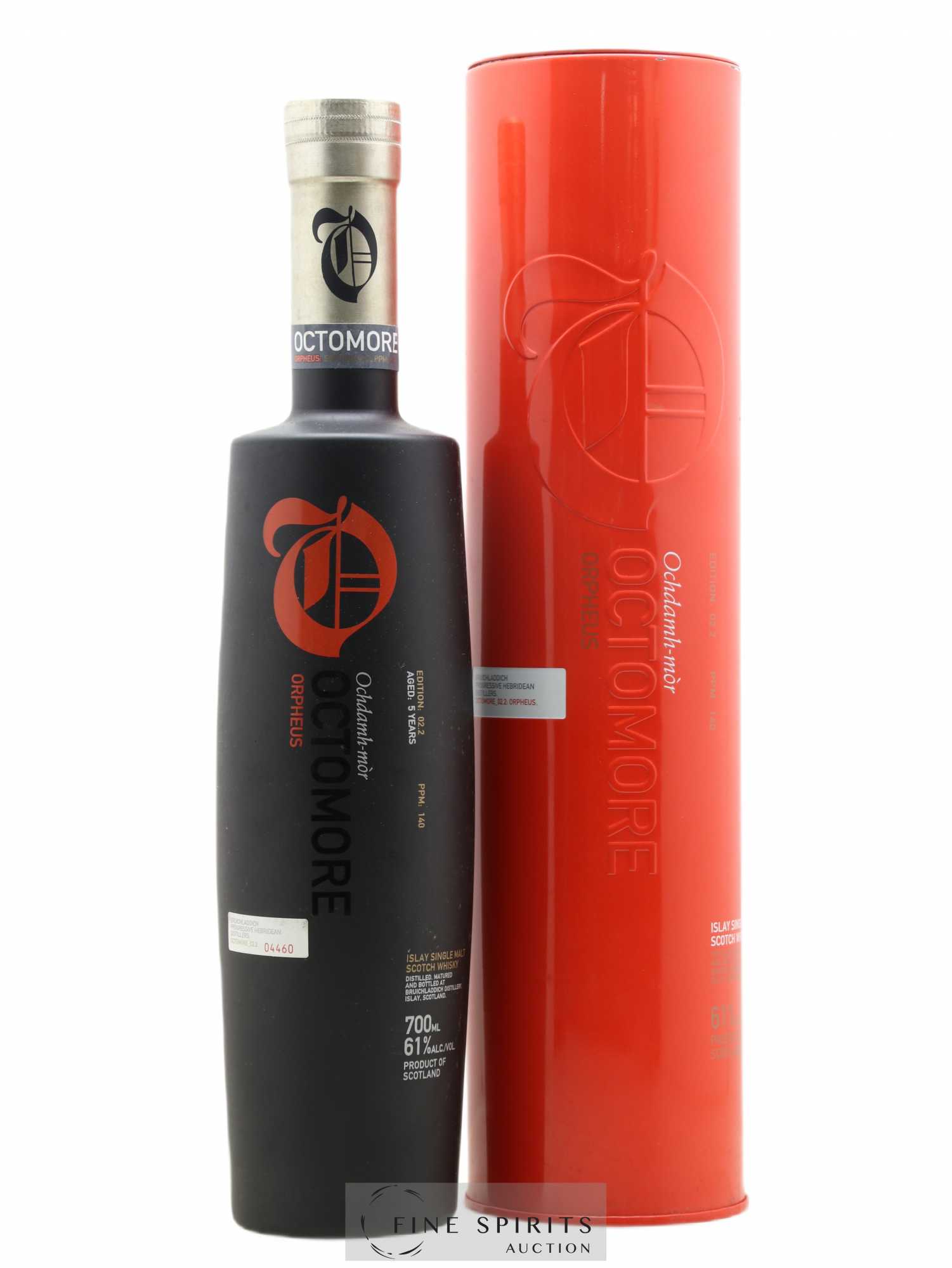 Octomore 5 years Of. Edition 02.2 Orpheus - One of 15000 Limited Edition - Posten von 1 Flasche - 0