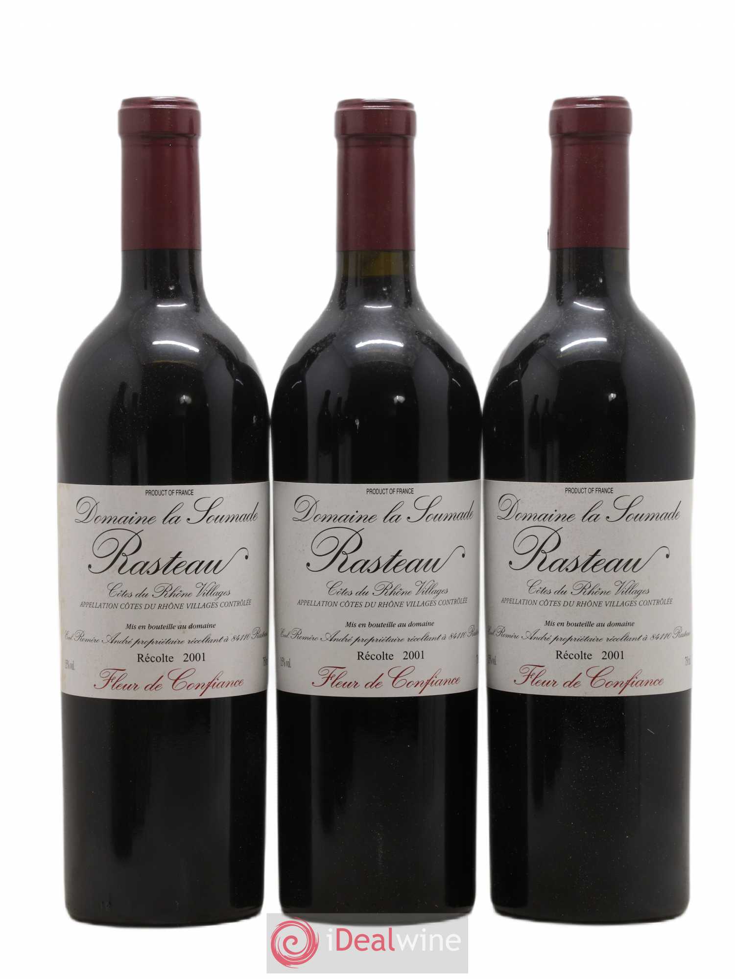 Rasteau Fleur de confiance La Soumade (Domaine) 2001 - Lot de 6 bouteilles - 2