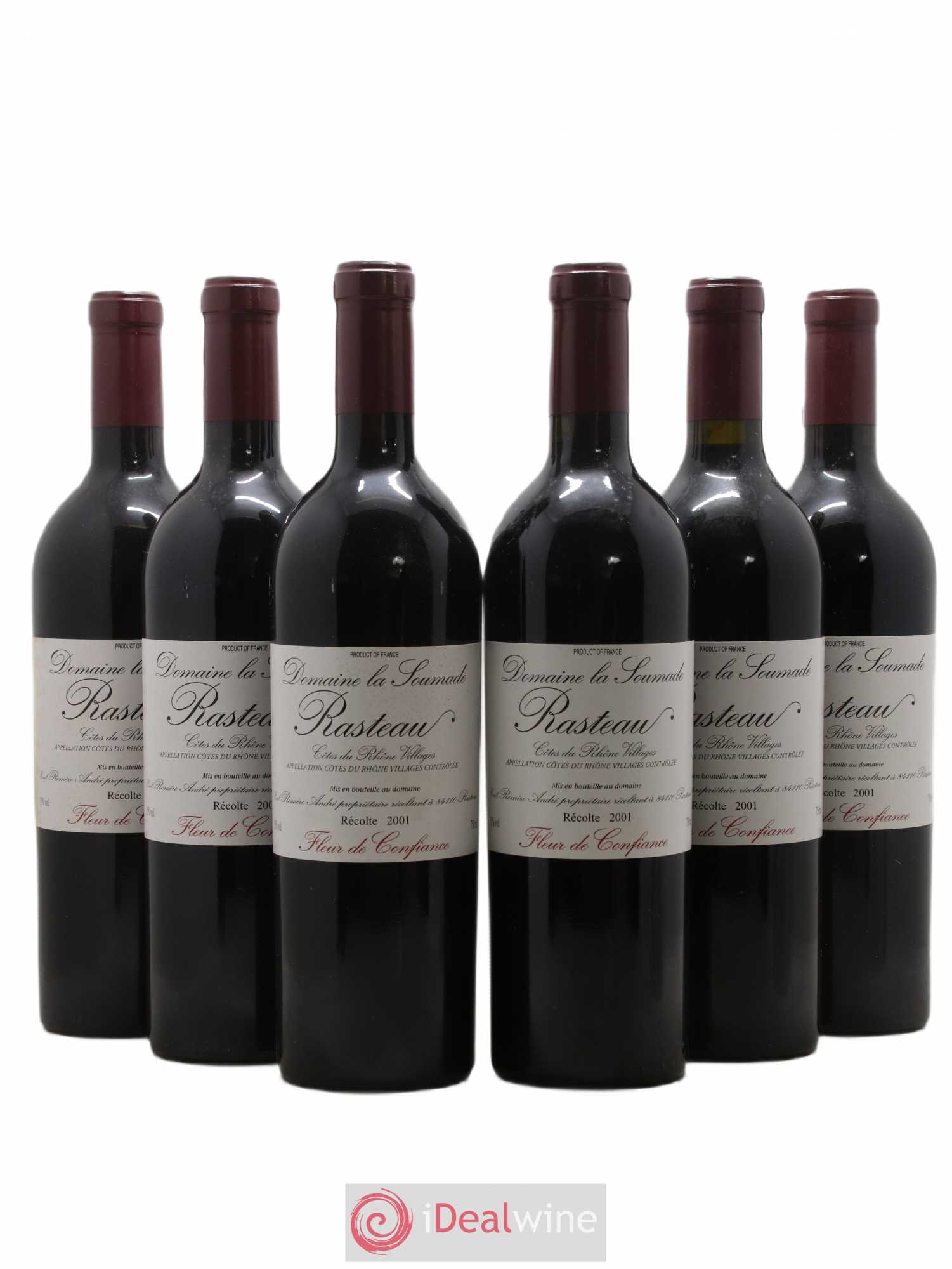 Rasteau Fleur de confiance La Soumade (Domaine) 2001 - Lot de 6 bouteilles - 0