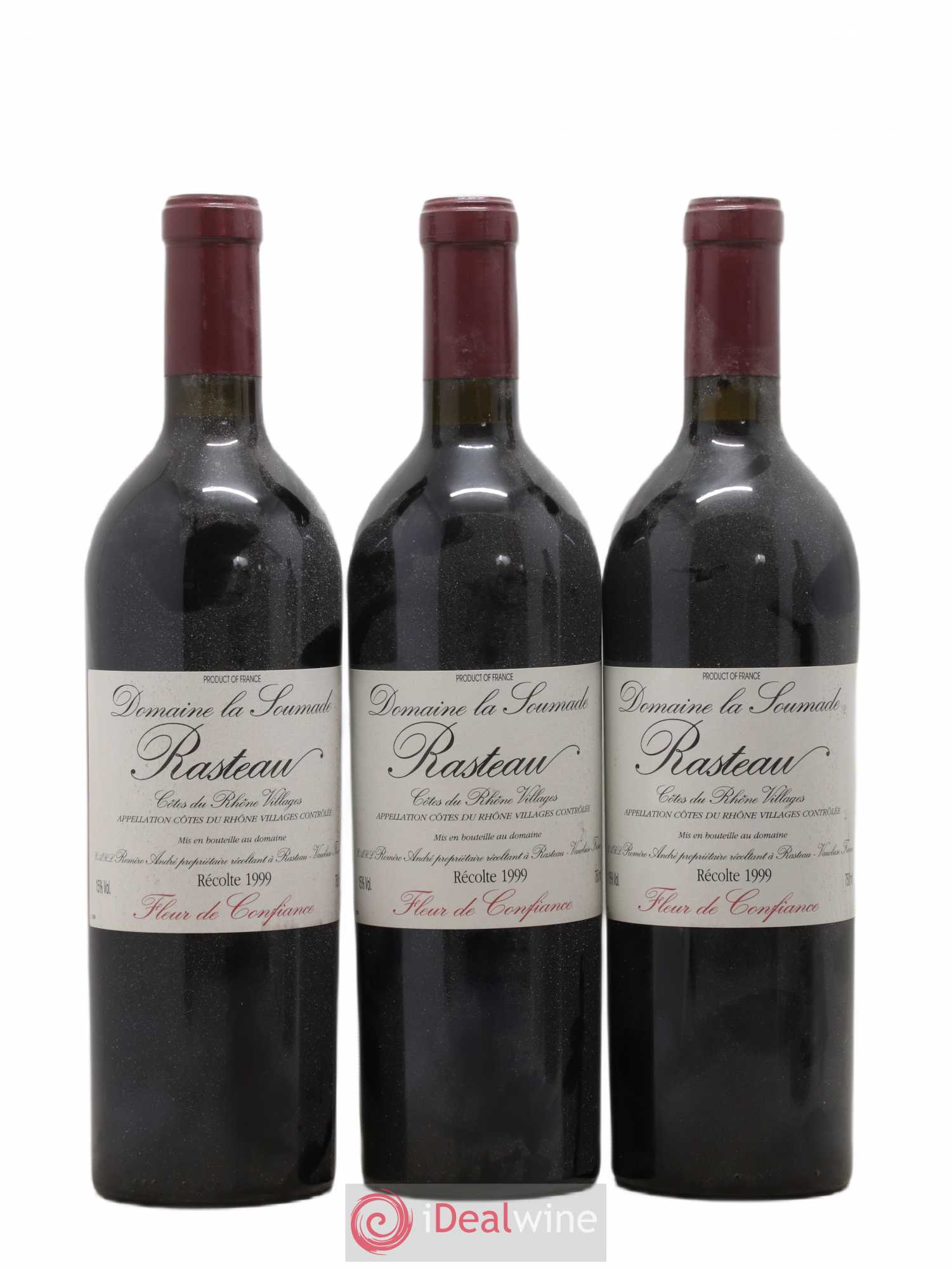 Rasteau Fleur de confiance La Soumade (Domaine) 1999 - Lot de 3 bouteilles - 0