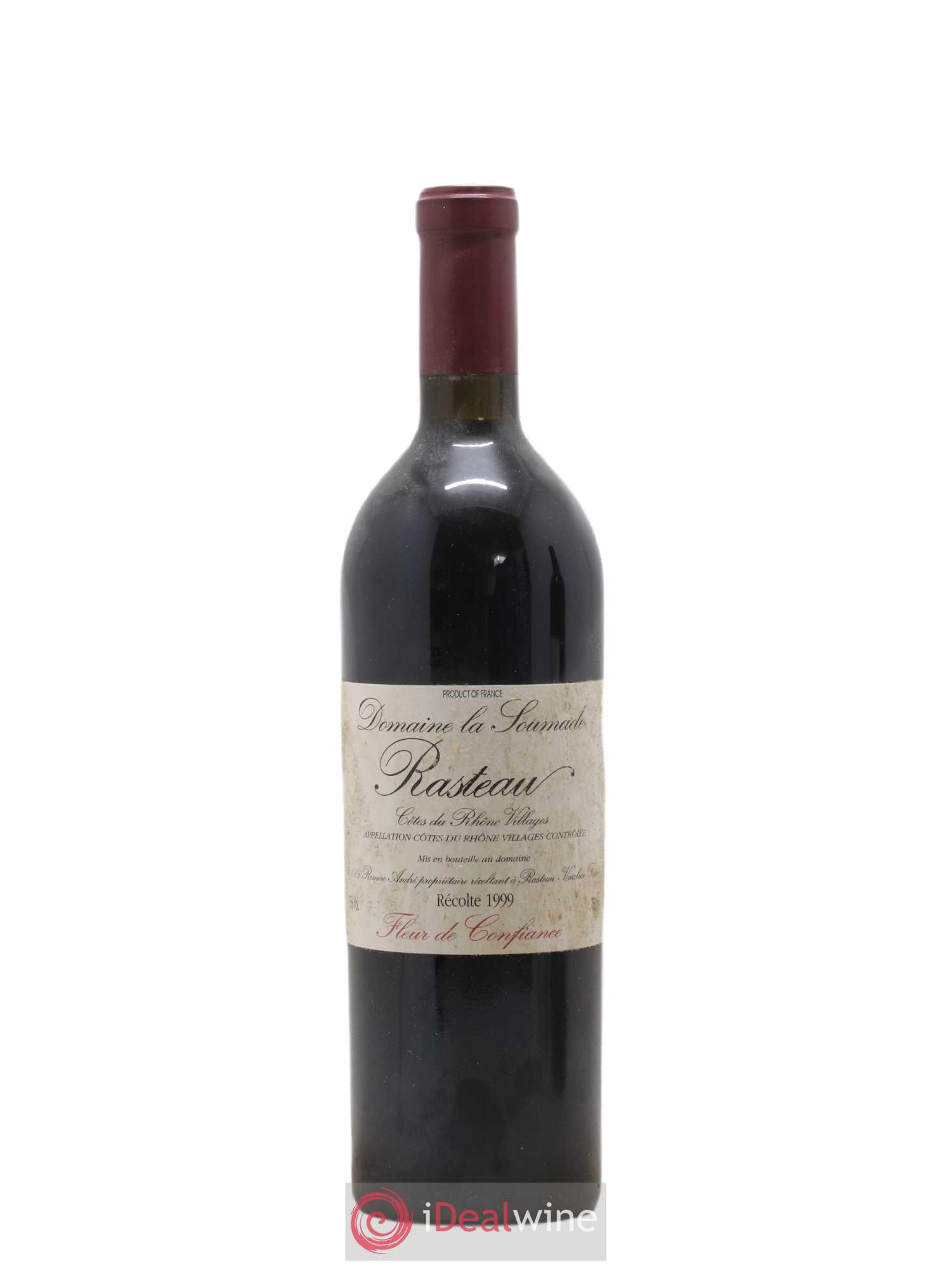 Rasteau Fleur de confiance La Soumade (Domaine) 1999 - Lot de 1 bouteille - 0