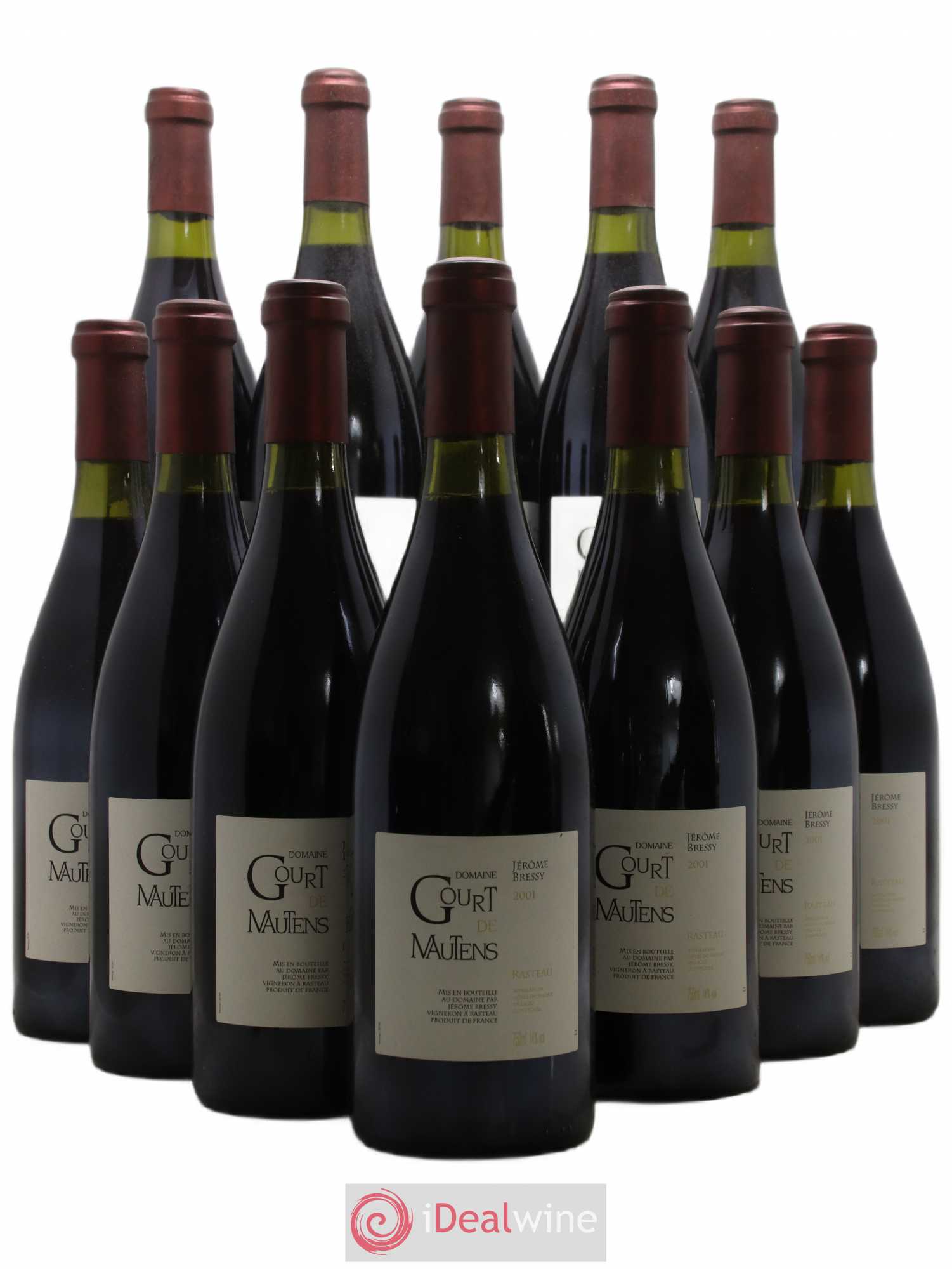 Rasteau Domaine Gourt de Mautens - Jérôme Bressy 2001 - Lot de 12 bouteilles - 0