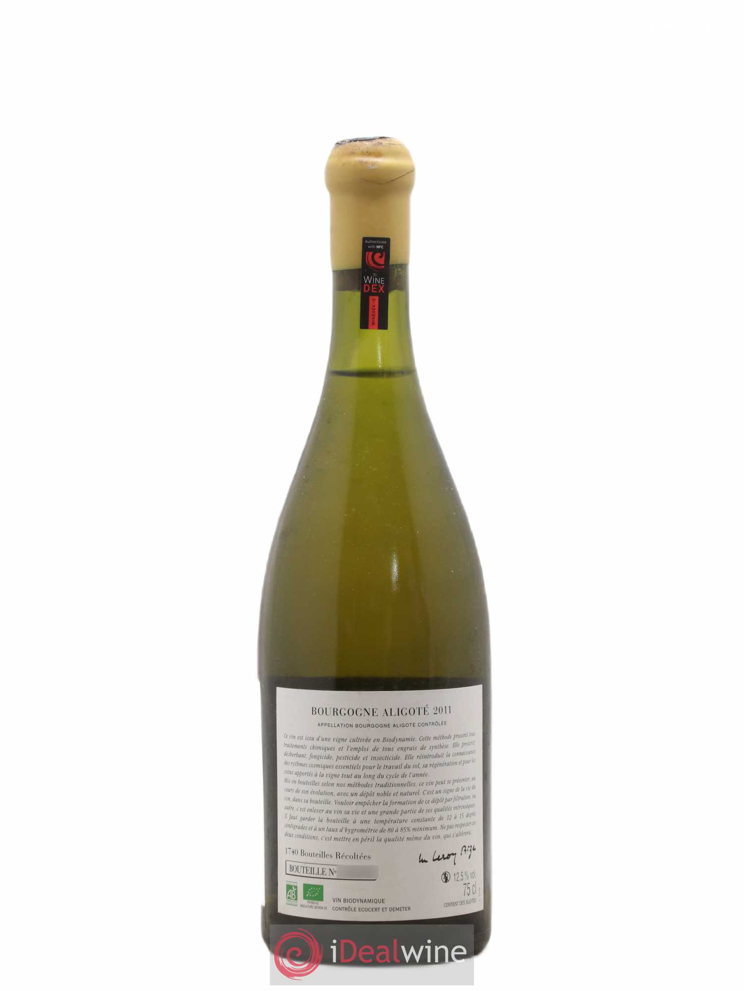 Bourgogne Aligoté Sous Chatelet d'Auvenay (Domaine) 2011 - Lot de 1 bouteille - 1