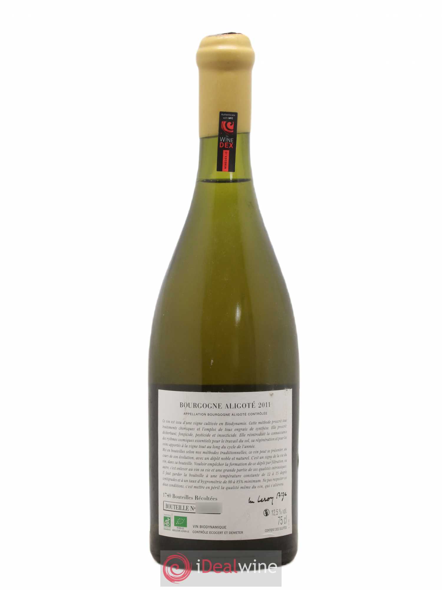 Bourgogne Aligoté Sous Chatelet d'Auvenay (Domaine) 2011 - Lot de 1 bouteille - 1
