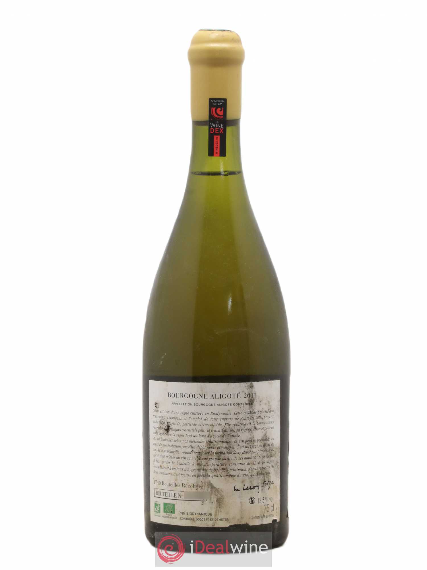 Bourgogne Aligoté Sous Chatelet d'Auvenay (Domaine) 2011 - Lot de 1 bouteille - 1