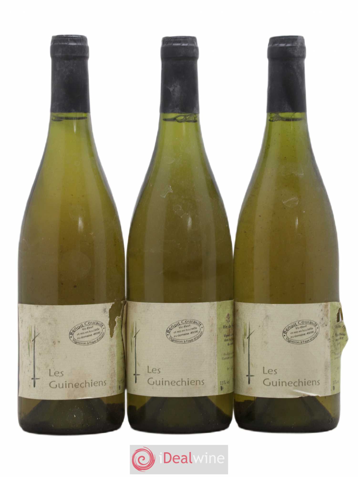 Vin de France Les Guinechiens Benoit Courault 2015 - Lot de 3 bouteilles - 0