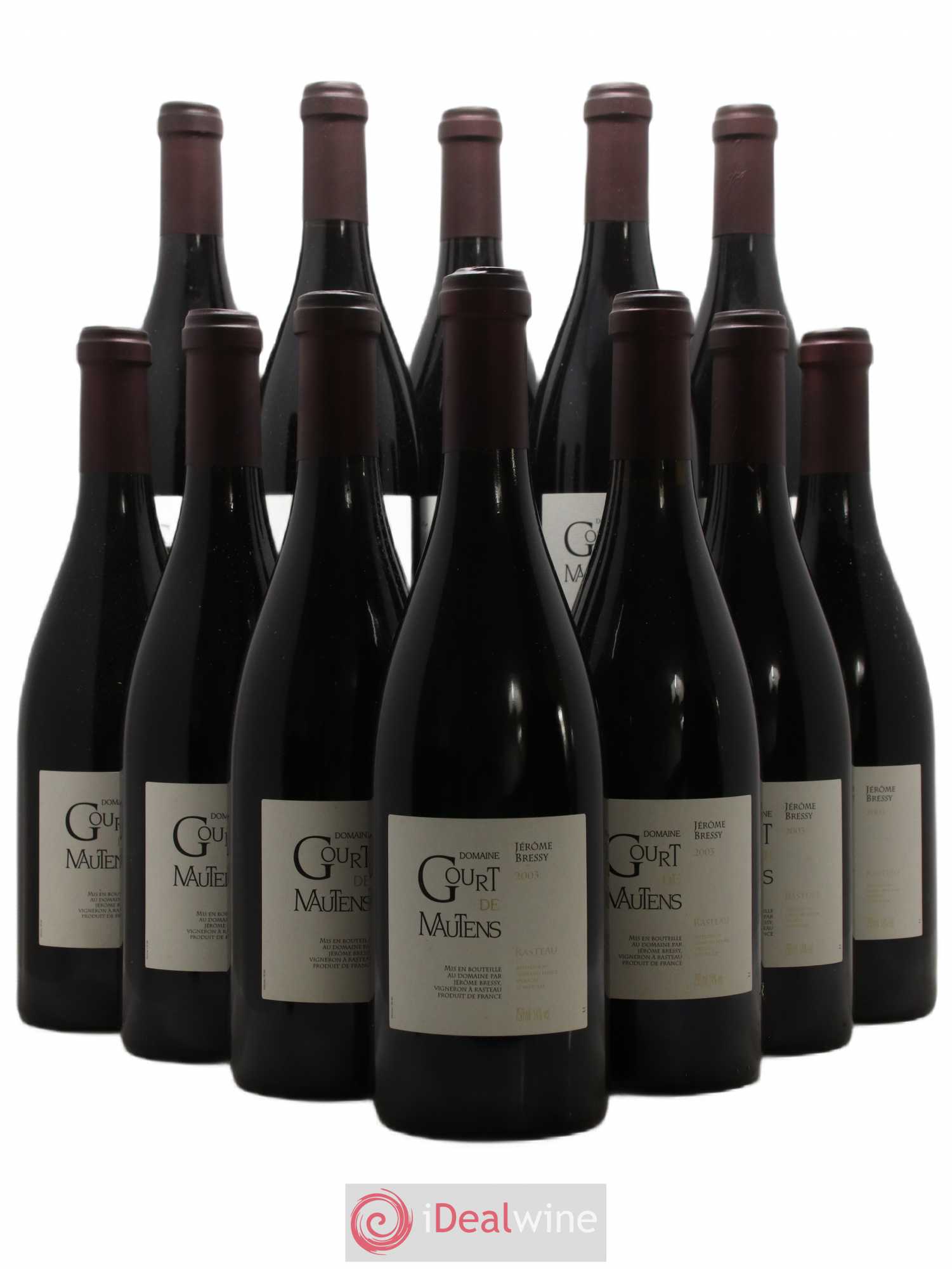 Rasteau Domaine Gourt de Mautens - Jérôme Bressy 2003 - Lot de 12 bouteilles - 0