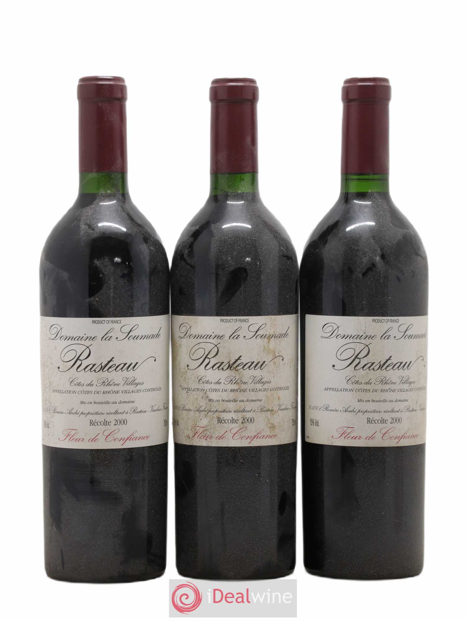 Rasteau Fleur de confiance La Soumade (Domaine) 2000 - Lot de 3 bouteilles - 0