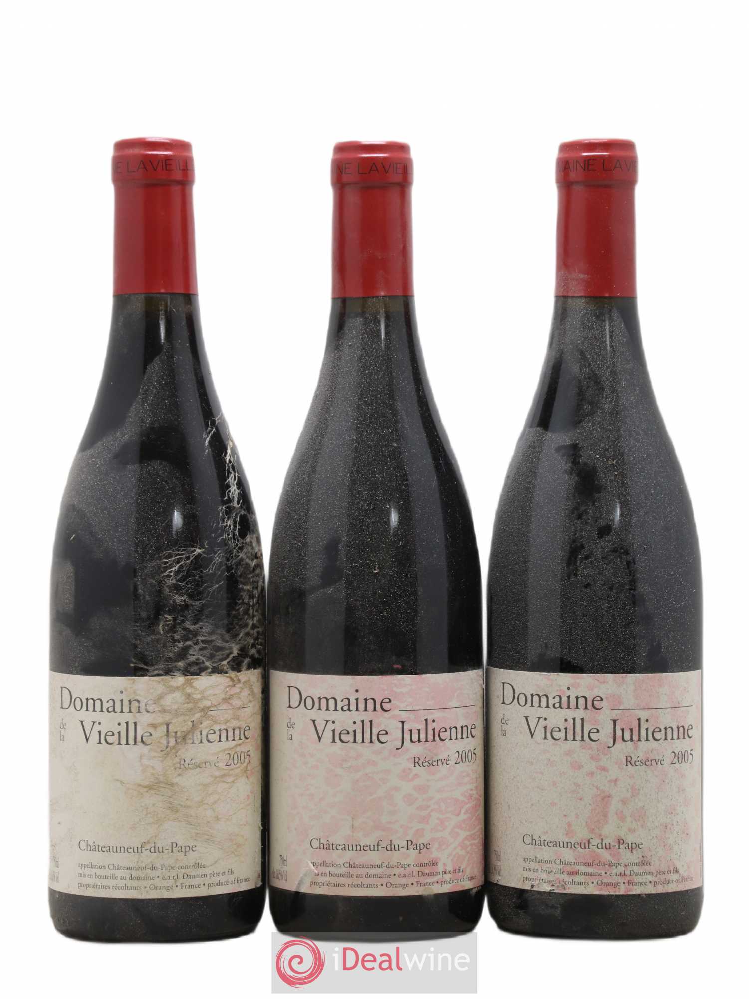 Châteauneuf-du-Pape Vieille Julienne (Domaine de la) Réservé Jean-Paul Daumen 2005 - Lot de 3 bouteilles - 0