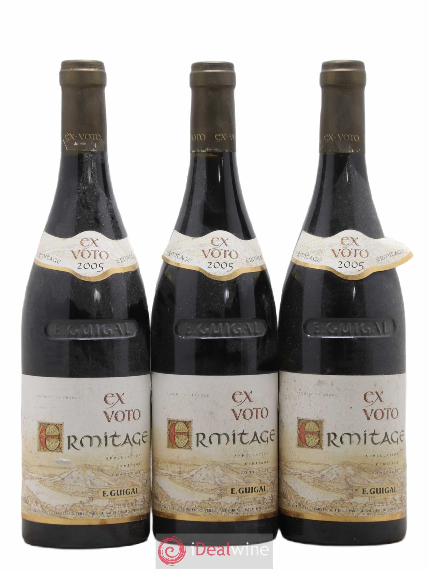 Ermitage Ex Voto Guigal 2005 - Lot de 3 bouteilles - 0