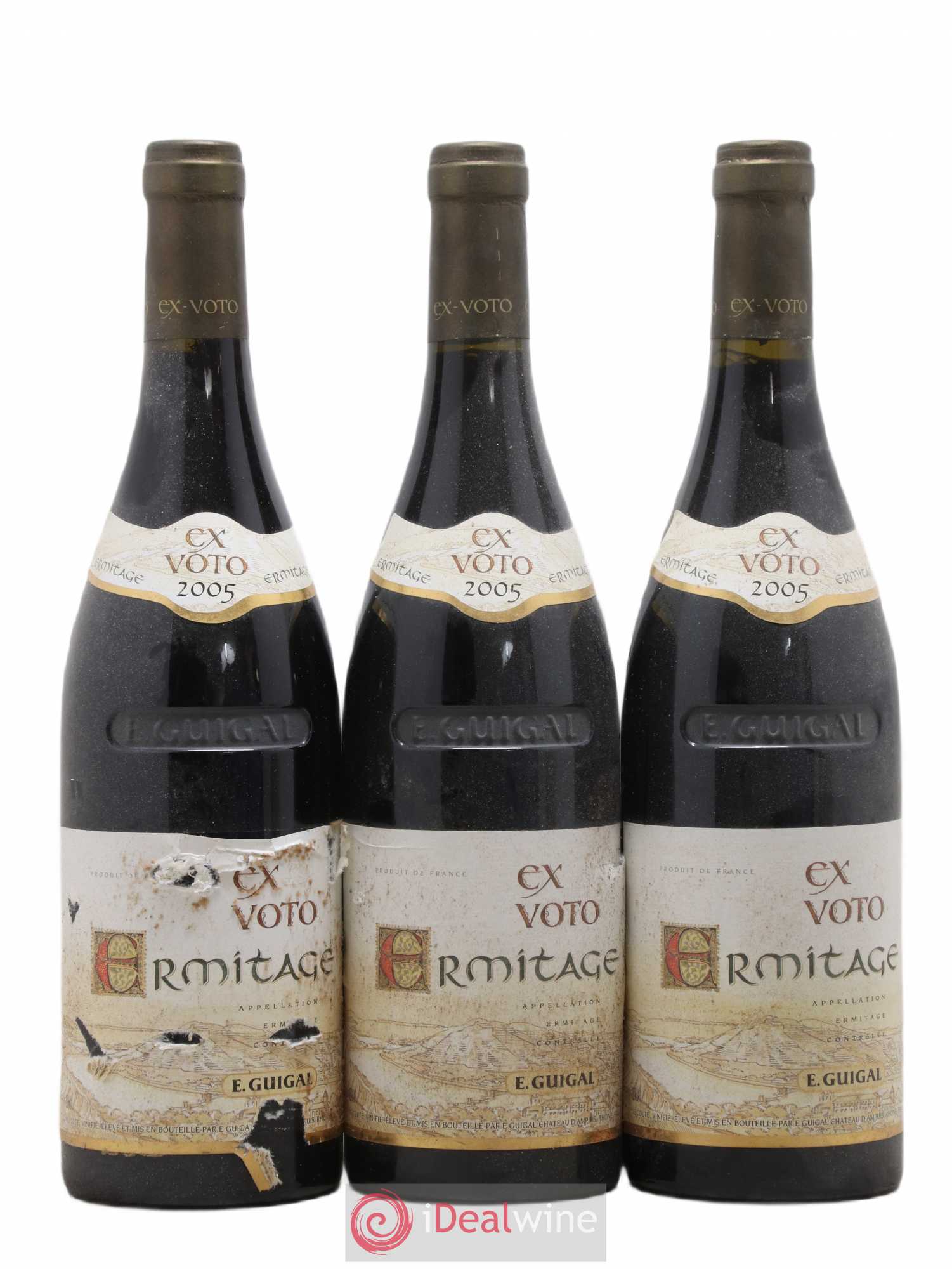 Ermitage Ex Voto Guigal 2005 - Lot de 3 bouteilles - 0