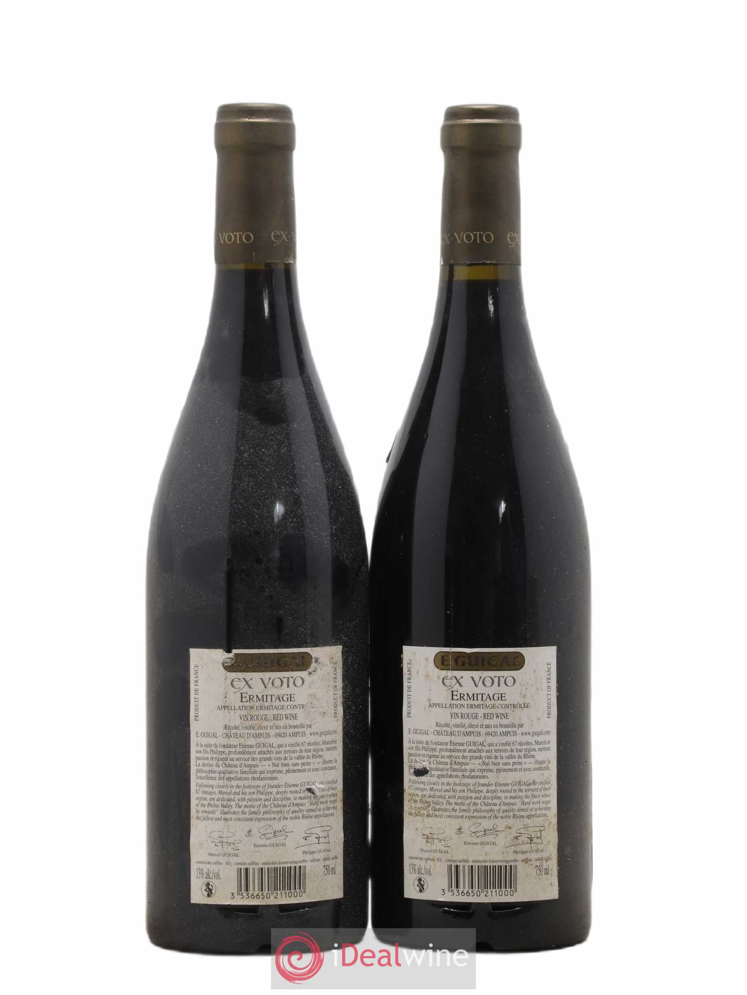Ermitage Ex Voto Guigal 2005 - Lot de 2 bouteilles - 1