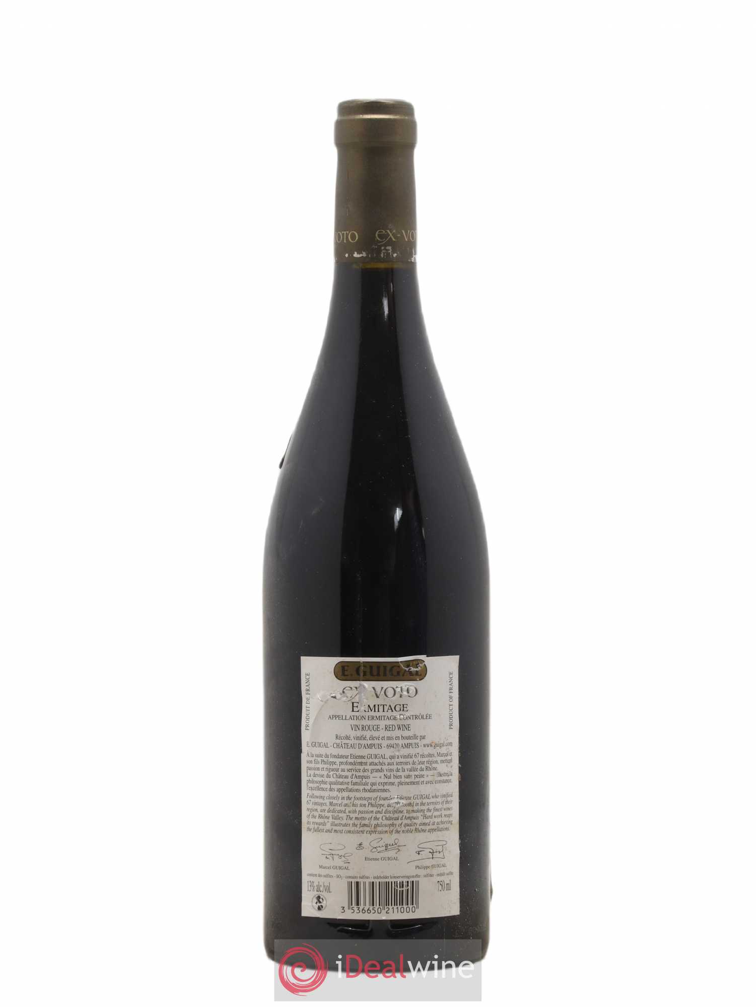 Ermitage Ex Voto Guigal 2005 - Lot de 1 bouteille - 1