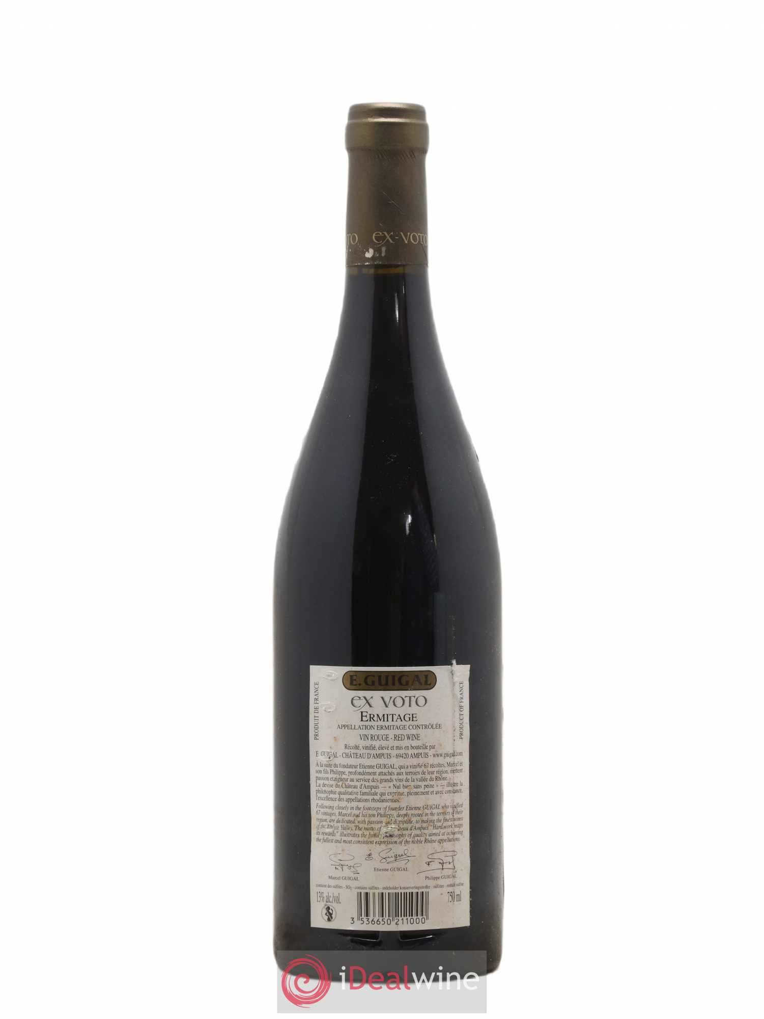 Ermitage Ex Voto Guigal 2005 - Lot de 1 bouteille - 1