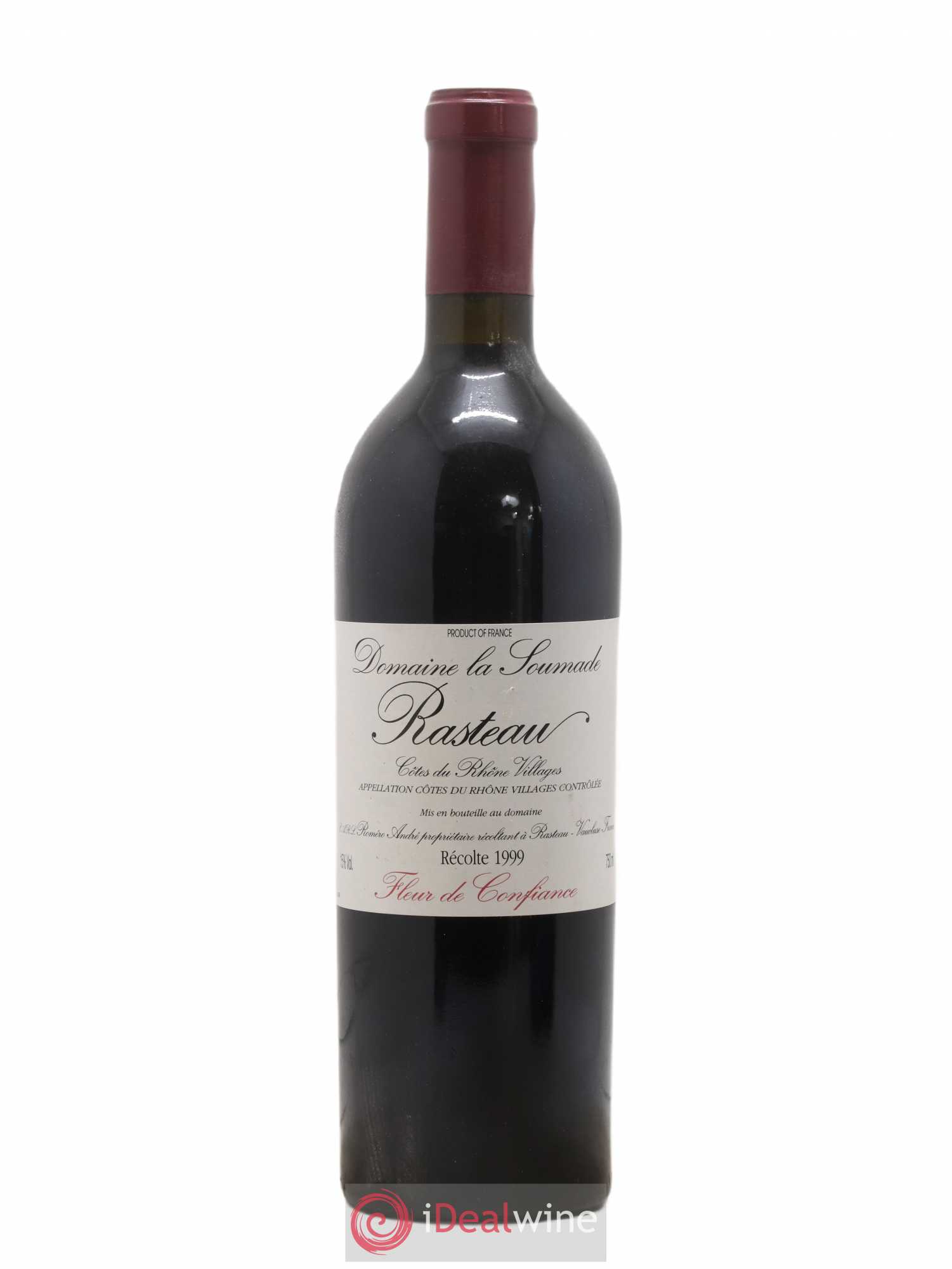 Rasteau Fleur de confiance La Soumade (Domaine) 1999 - Lot de 1 bouteille - 0