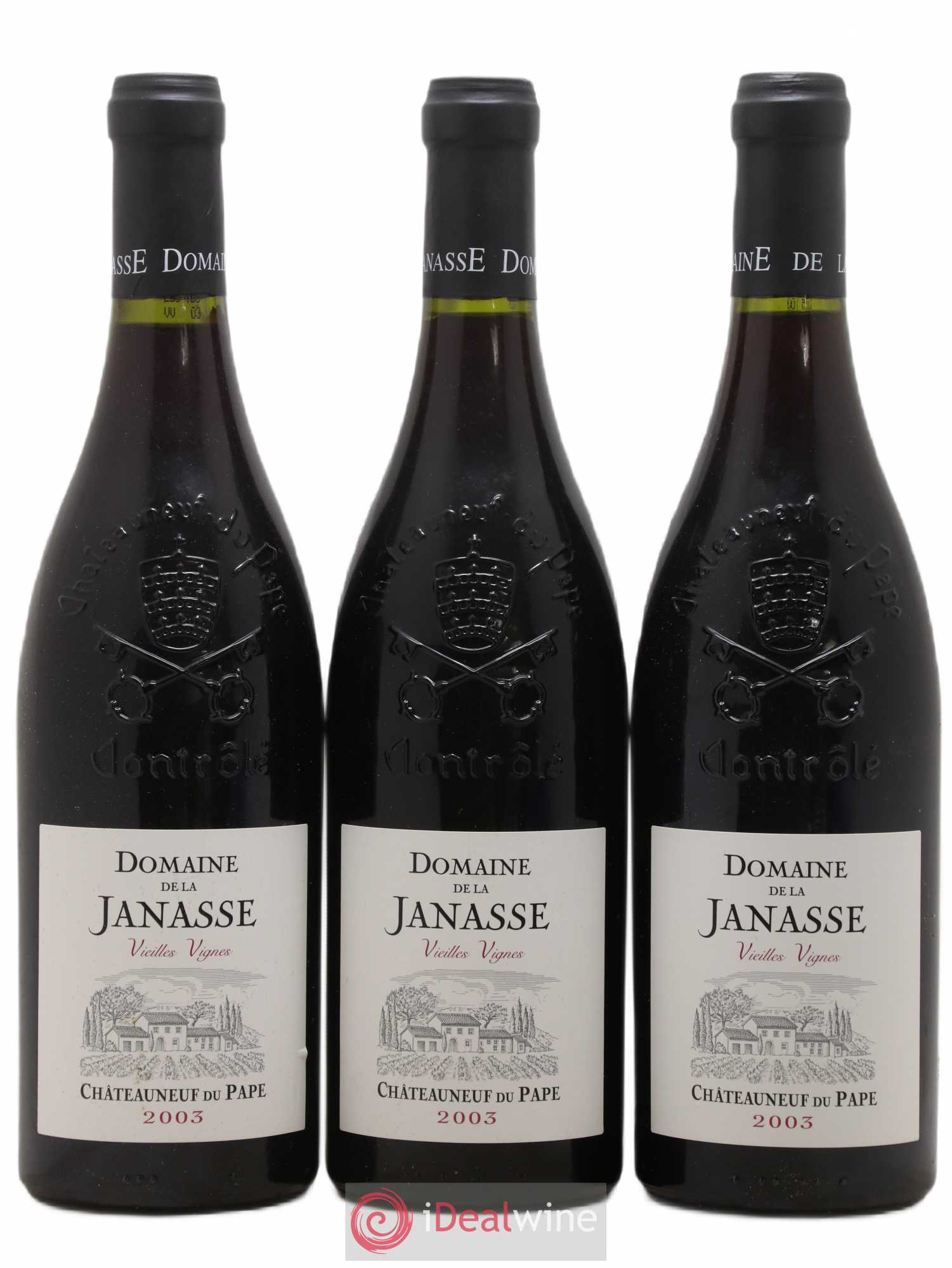 Châteauneuf-du-Pape Cuvée Vieilles Vignes La Janasse (Domaine de) 2003 - Lot de 3 bouteilles - 0