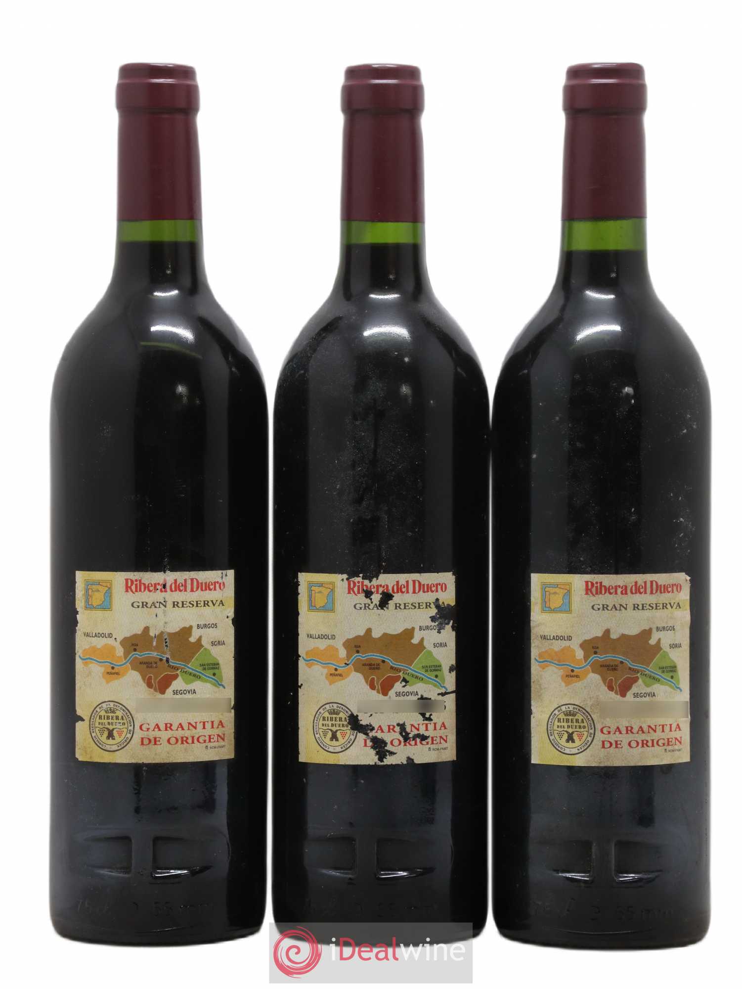 Ribera Del Duero DO Vega Sicilia Unico Famille Alvarez 1994 - Lot de 3 bouteilles - 1