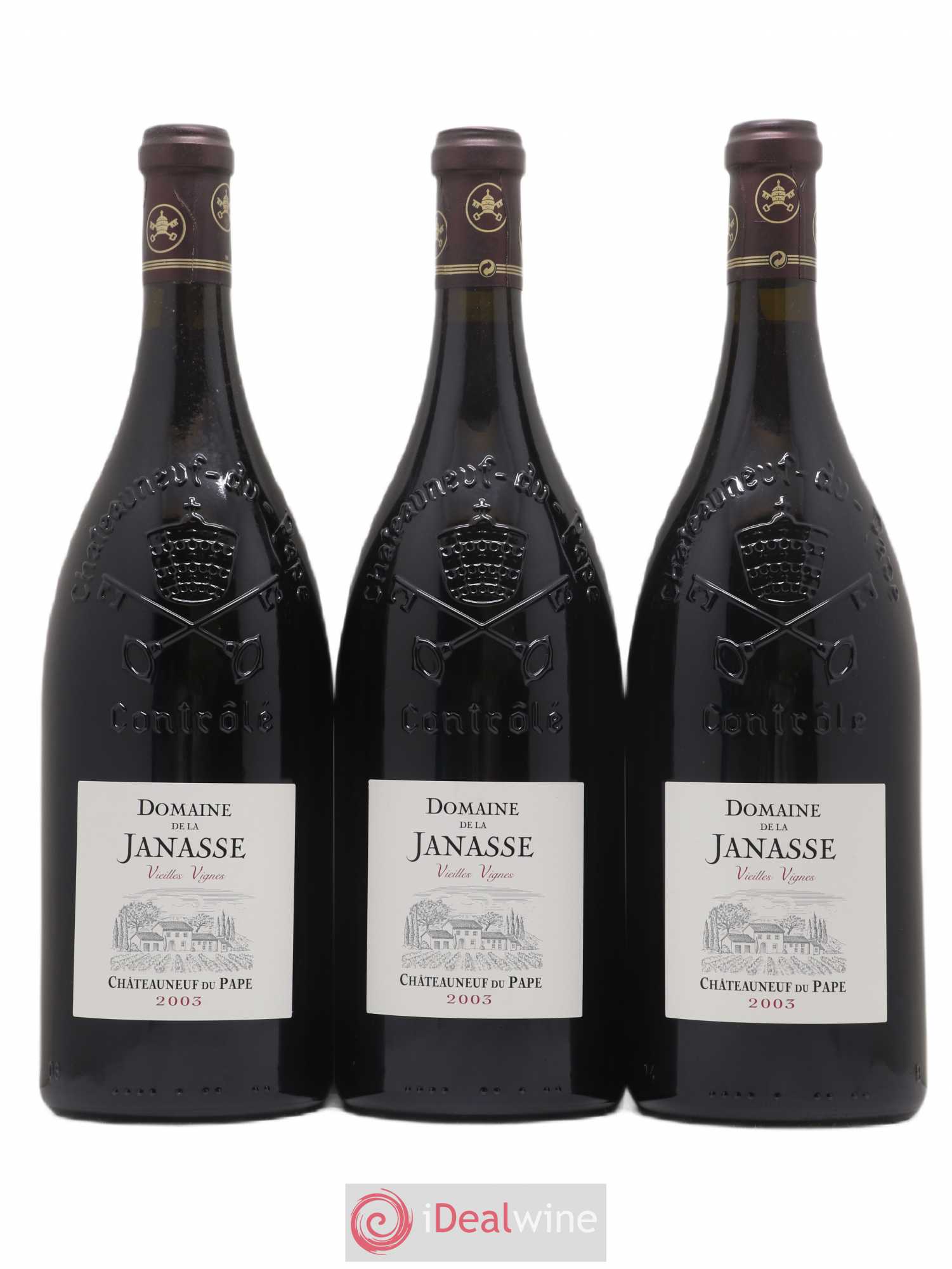 Châteauneuf-du-Pape Cuvée Vieilles Vignes La Janasse (Domaine de) 2003 - Lot de 6 magnums - 2