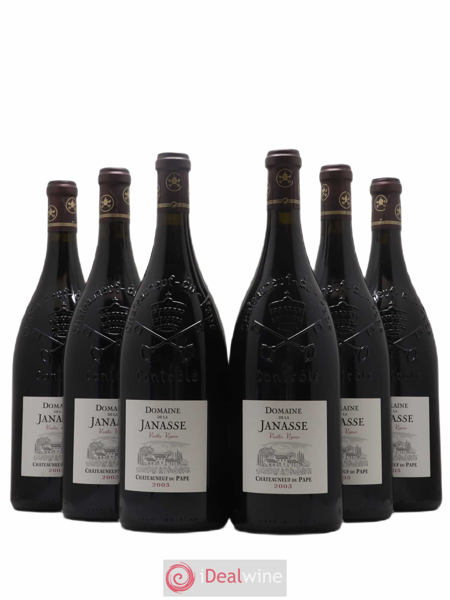Châteauneuf-du-Pape Cuvée Vieilles Vignes La Janasse (Domaine de) 2003 - Lot de 6 magnums - 0