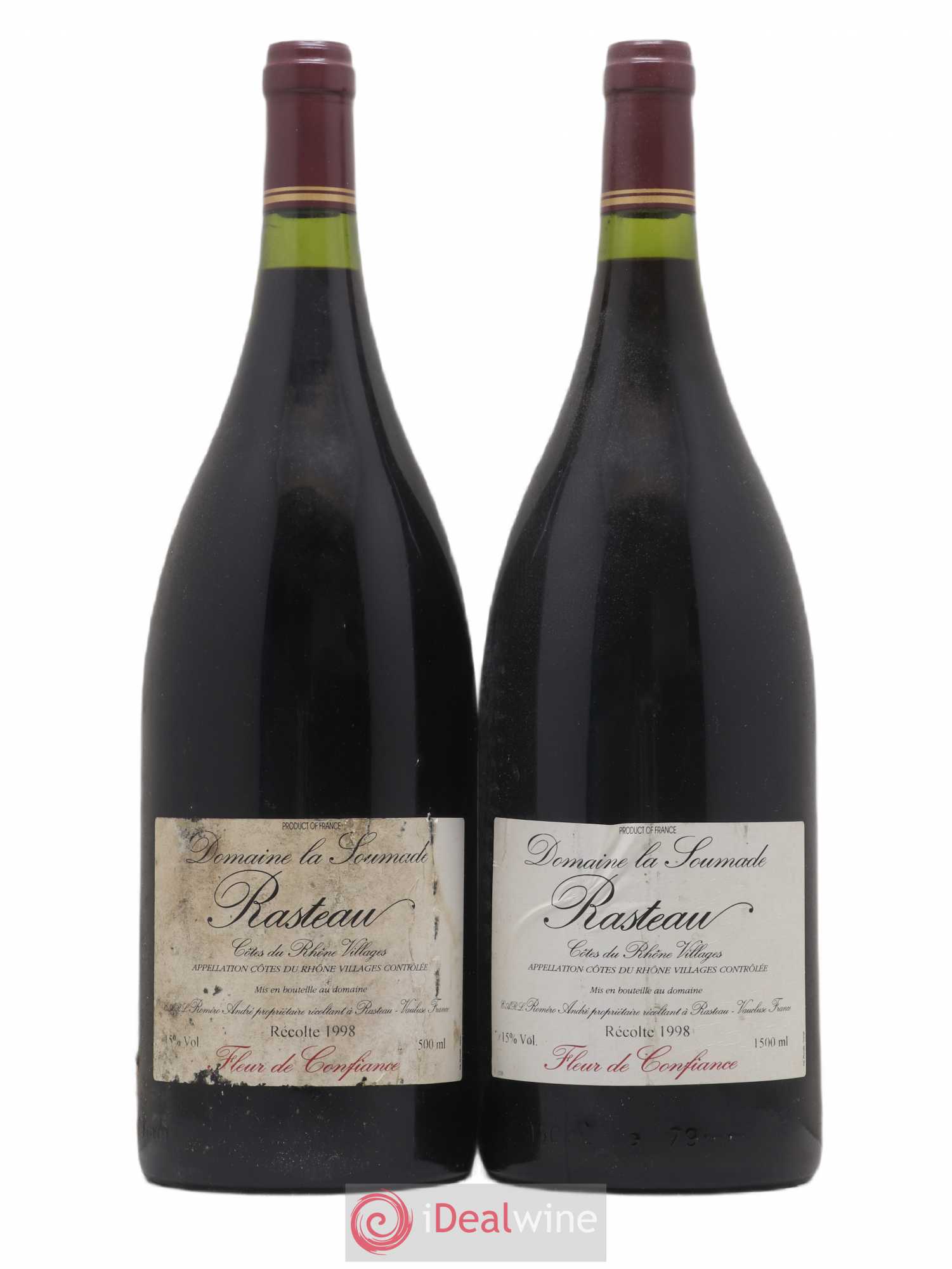 Rasteau Fleur de confiance La Soumade (Domaine) 1998 - Lot de 2 magnums - 0