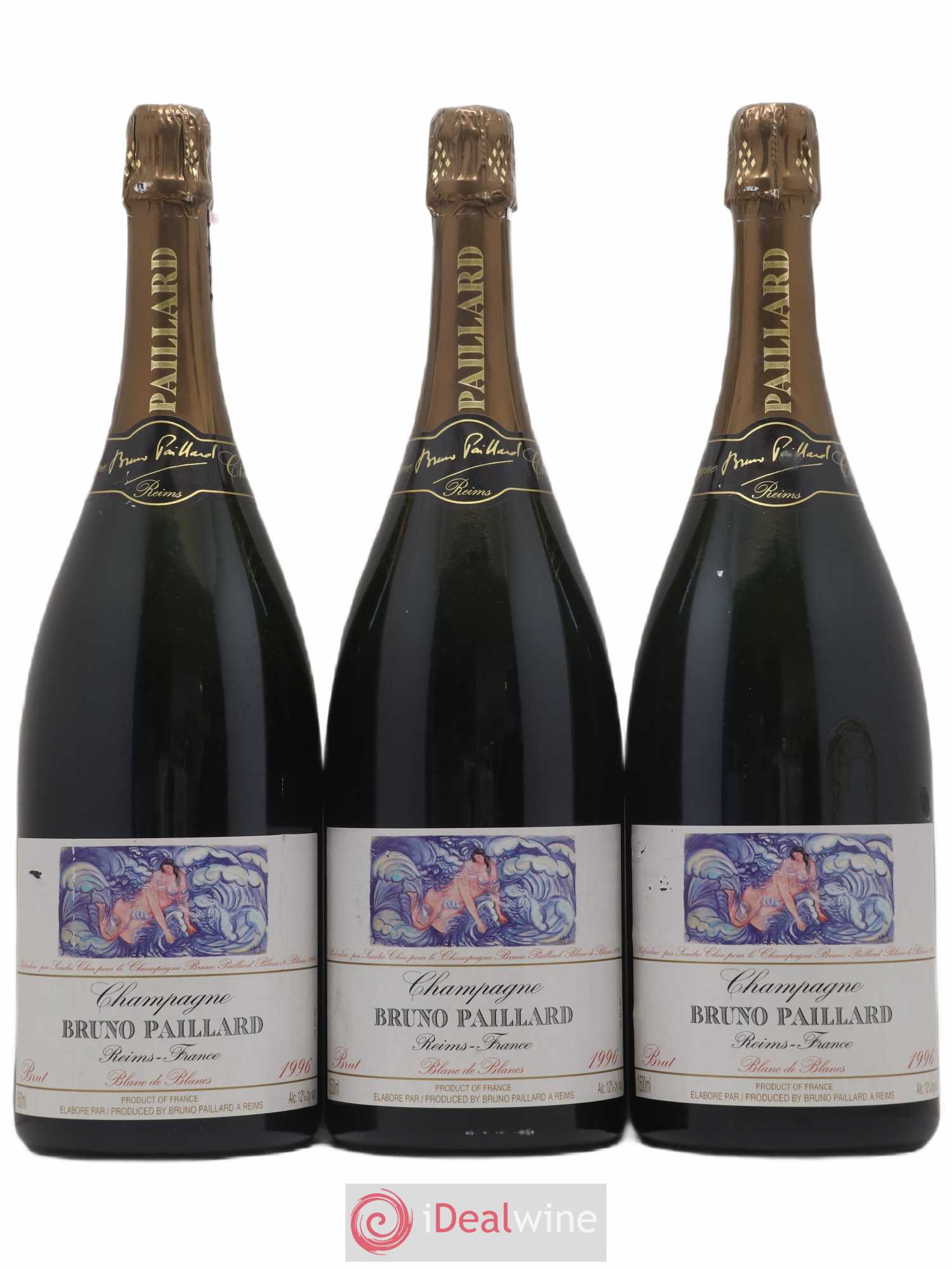 Brut Millésime Bruno Paillard Blanc de Blancs 1996 - Lot de 3 magnums - 0