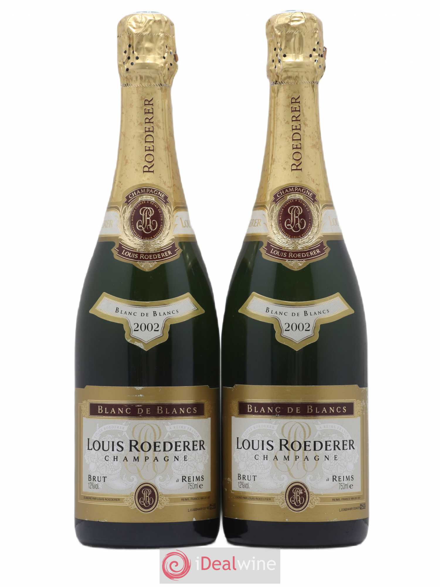 Blanc de Blancs Brut Louis Roederer 2002 - Lot de 2 bouteilles - 0