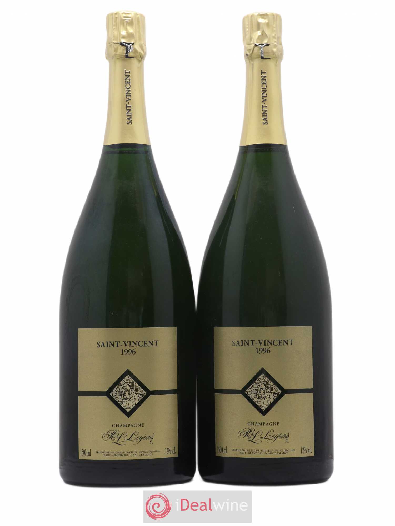 Champagne Legras Saint Vincent 1996 - Posten von 2 Magnum - 0